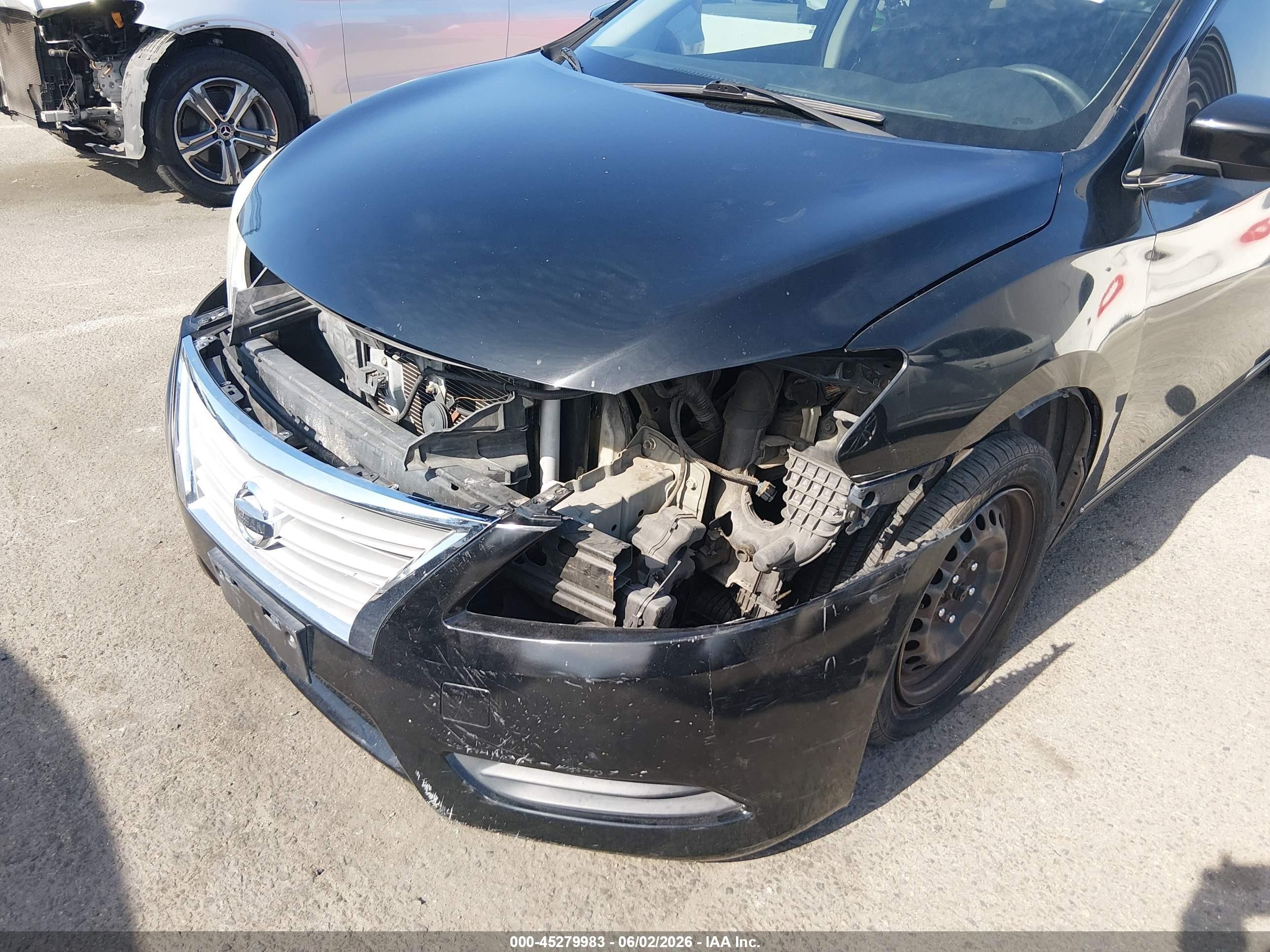 2014 Nissan Sentra S Black vin: 3N1AB7AP5EY249462