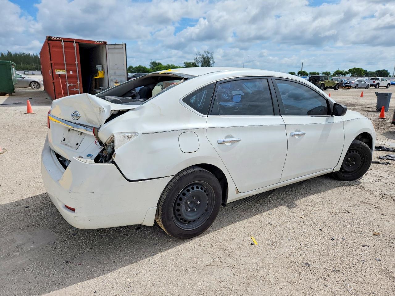 2014 Nissan Sentra Sv Белый vin: 3N1AB7AP5EY250594