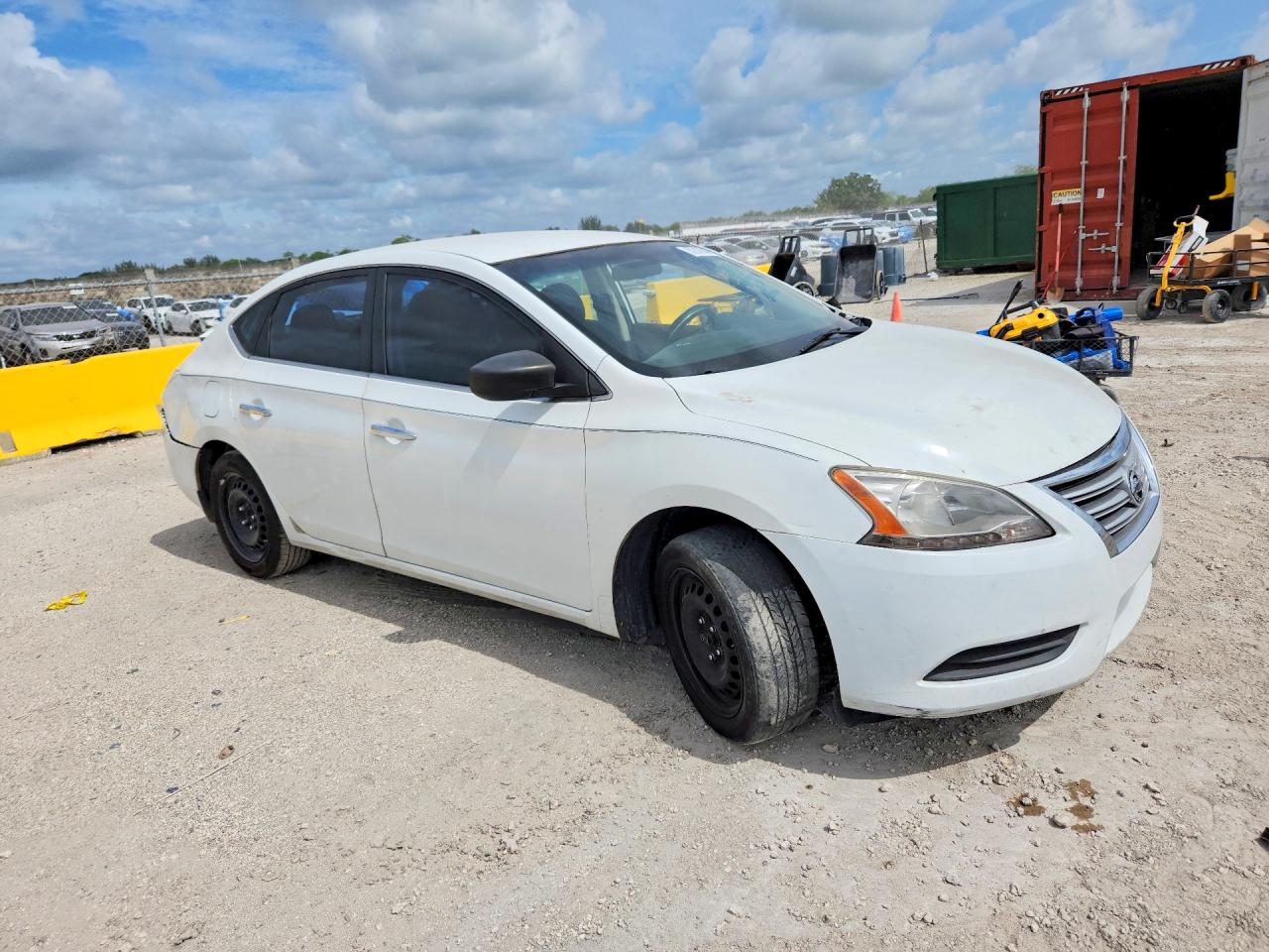 2014 Nissan Sentra Sv Белый vin: 3N1AB7AP5EY250594