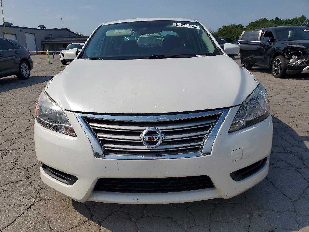 2014 Nissan Sentra Sv White vin: 3N1AB7AP5EY258680
