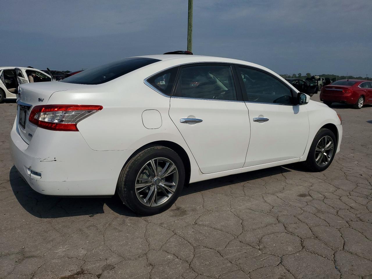 2014 Nissan Sentra Sv White vin: 3N1AB7AP5EY258680