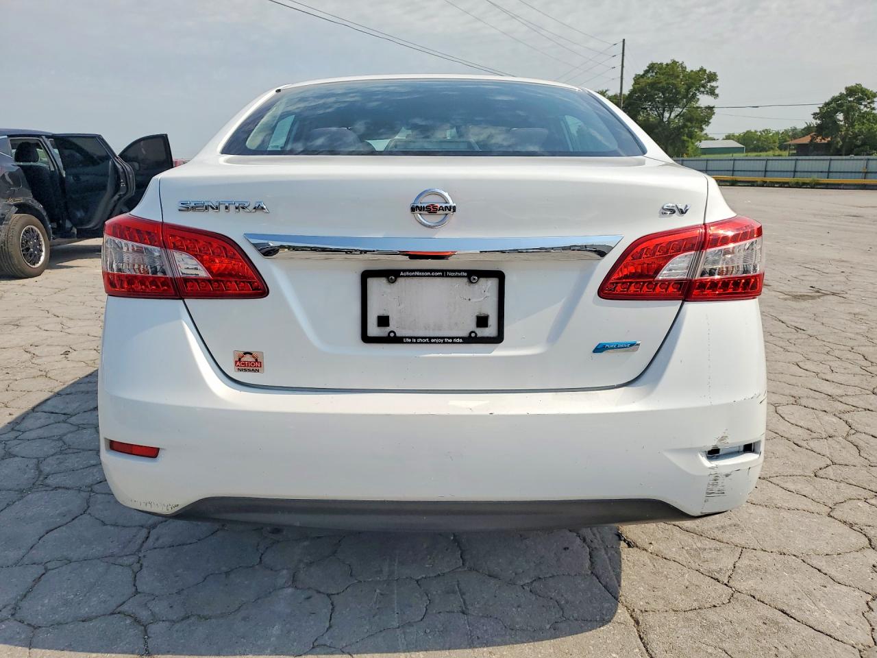2014 Nissan Sentra Sv White vin: 3N1AB7AP5EY258680