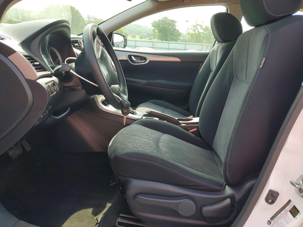 2014 Nissan Sentra Sv White vin: 3N1AB7AP5EY258680