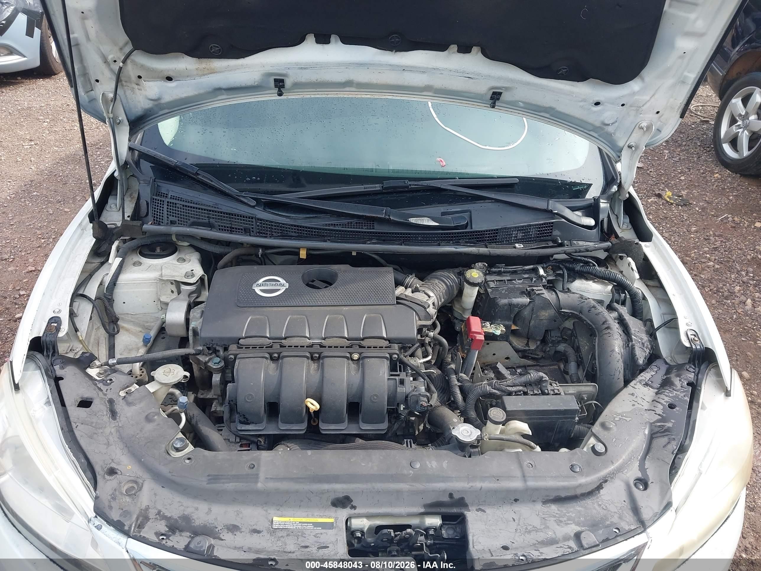 2014 Nissan Sentra Fe+ S/fe+ Sv/s/sl/sr/sv Белый vin: 3N1AB7AP5EY262051