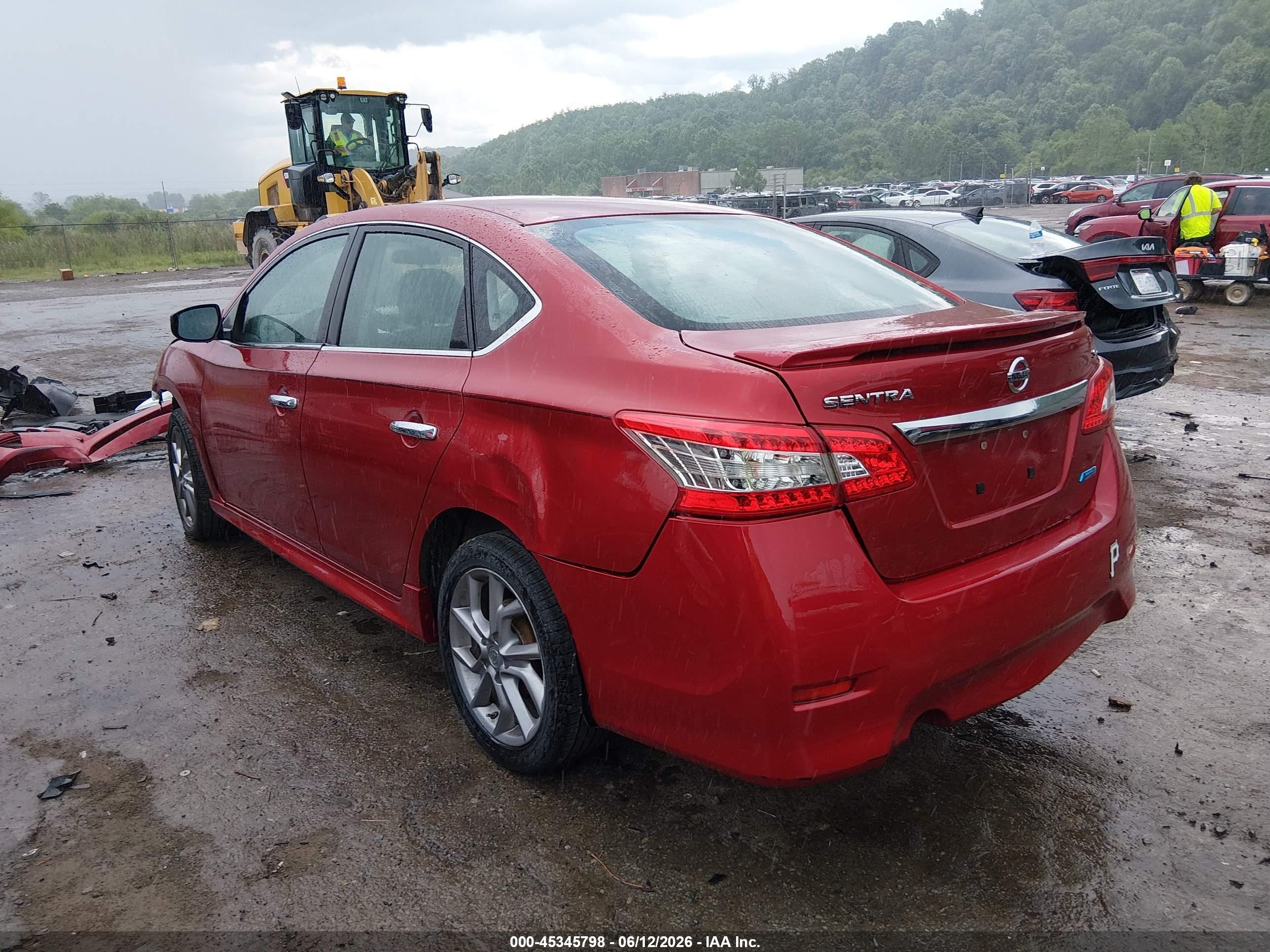 2014 Nissan Sentra Sr Red vin: 3N1AB7AP5EY271025