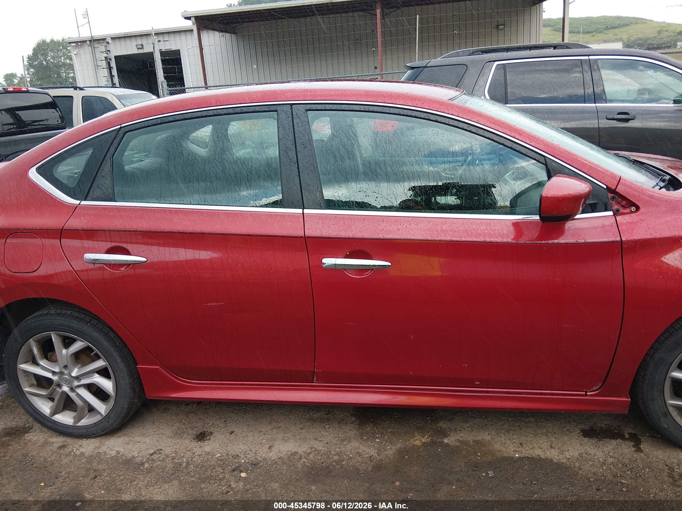 2014 Nissan Sentra Sr Red vin: 3N1AB7AP5EY271025