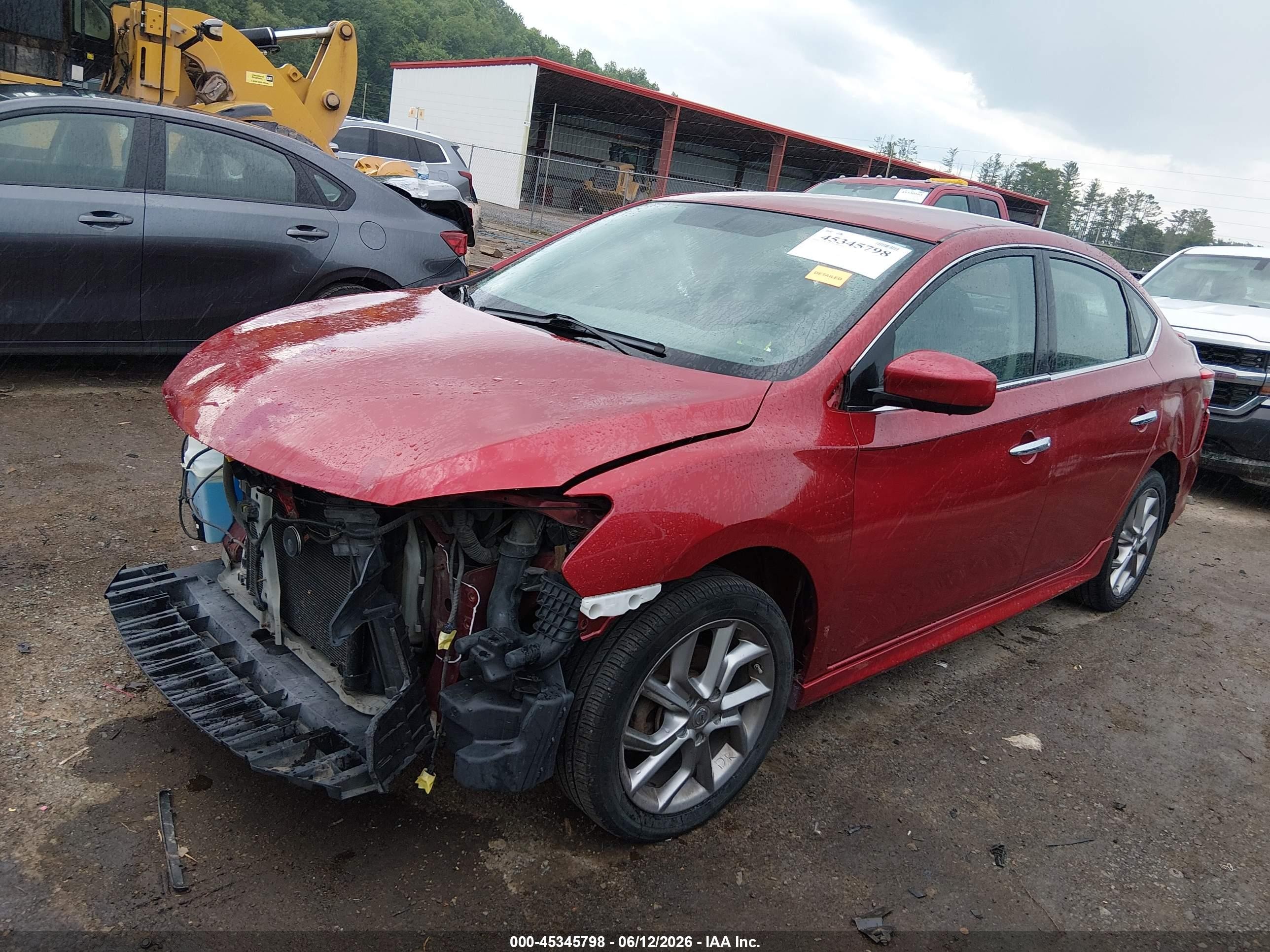 2014 Nissan Sentra Sr Red vin: 3N1AB7AP5EY271025