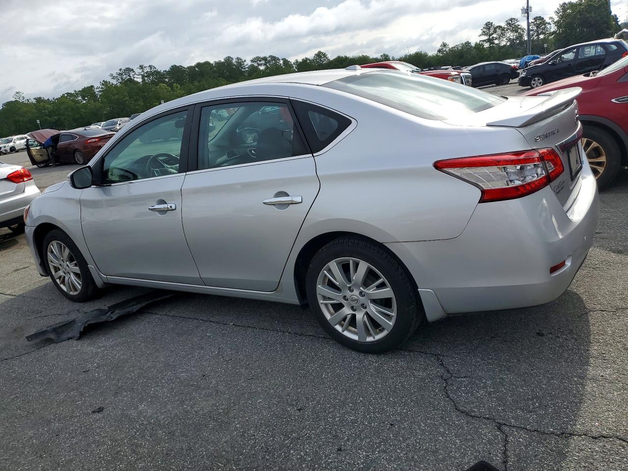 2014 Nissan Sentra Sl Silver vin: 3N1AB7AP5EY276340