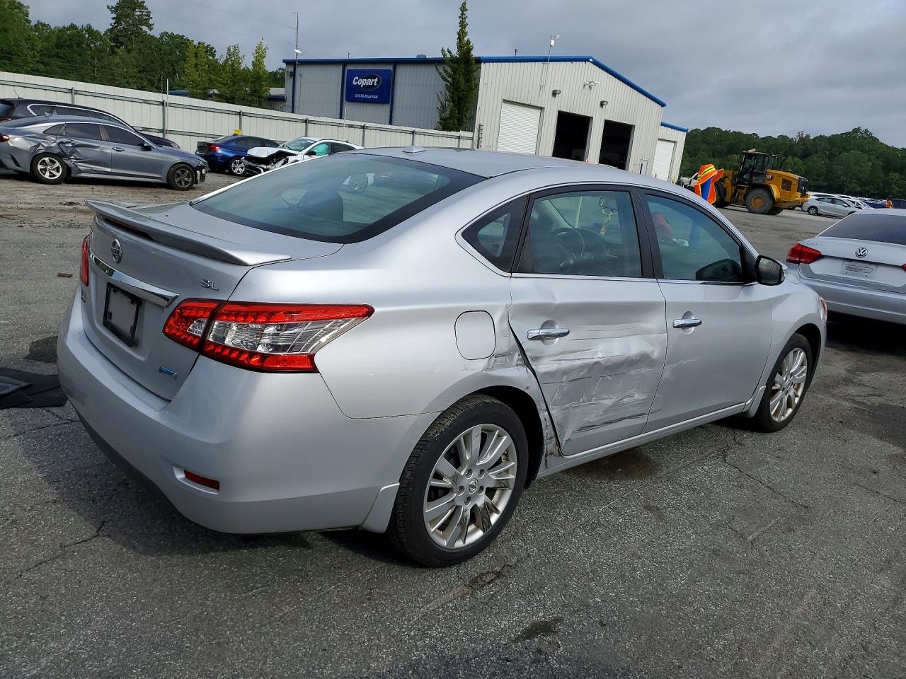 2014 Nissan Sentra Sl Silver vin: 3N1AB7AP5EY276340