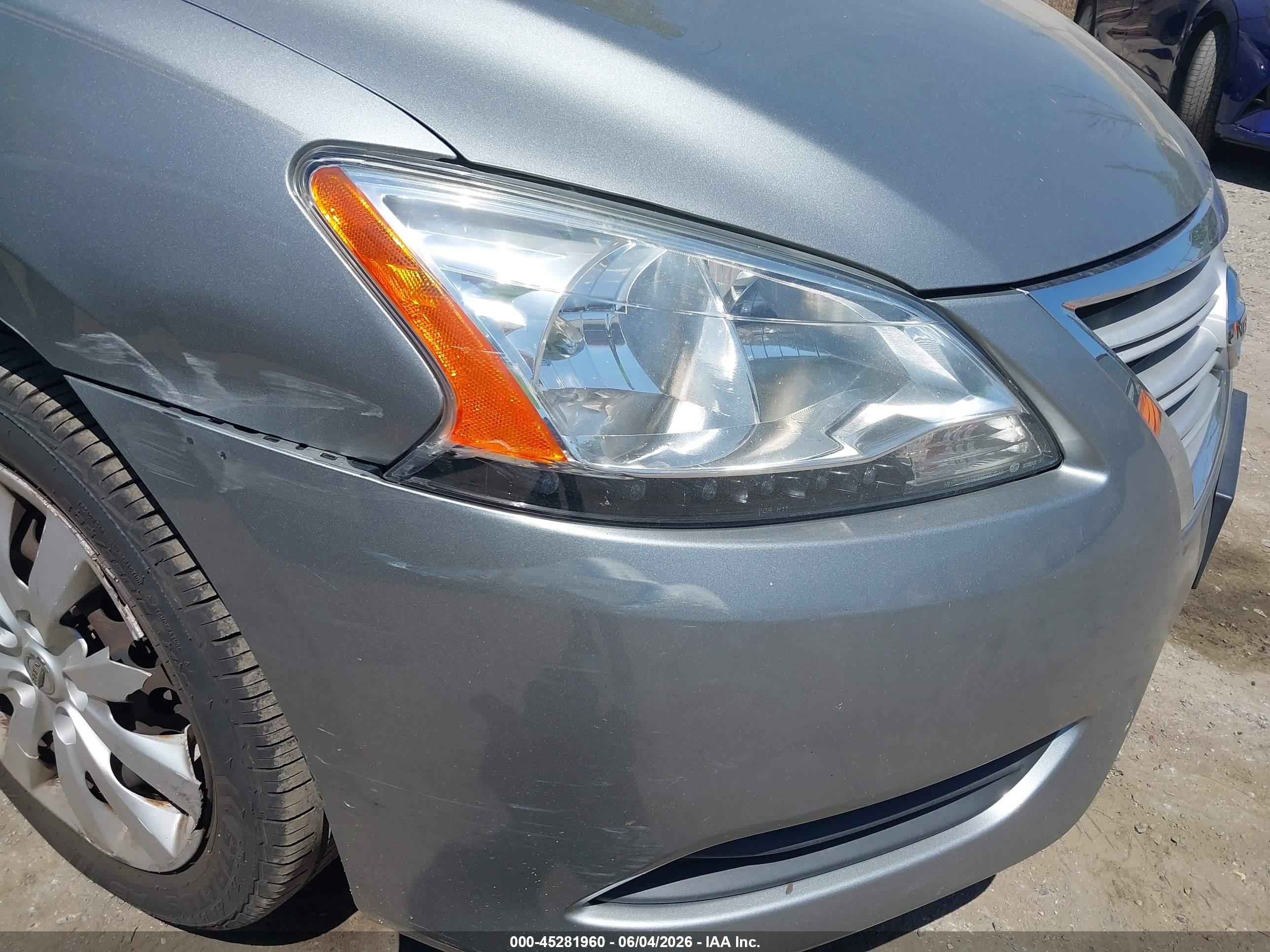 2014 Nissan Sentra S Silver vin: 3N1AB7AP5EY277469