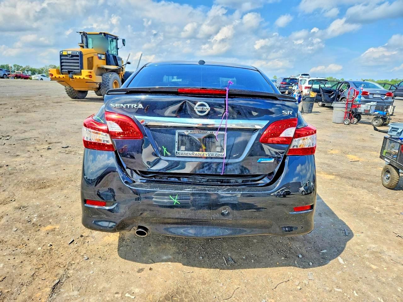 2014 Nissan Sentra Sr Black vin: 3N1AB7AP5EY280436