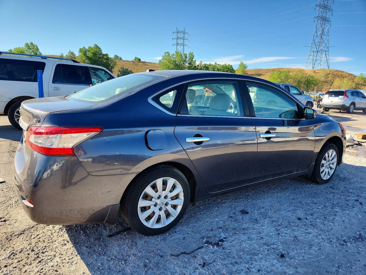 2014 Nissan Sentra Gray vin: 3N1AB7AP5EY284258