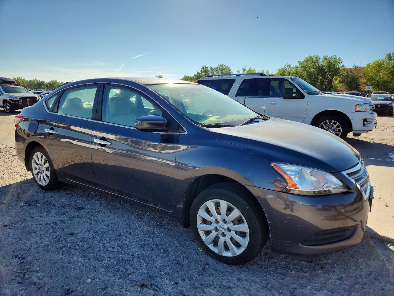 2014 Nissan Sentra Gray vin: 3N1AB7AP5EY284258