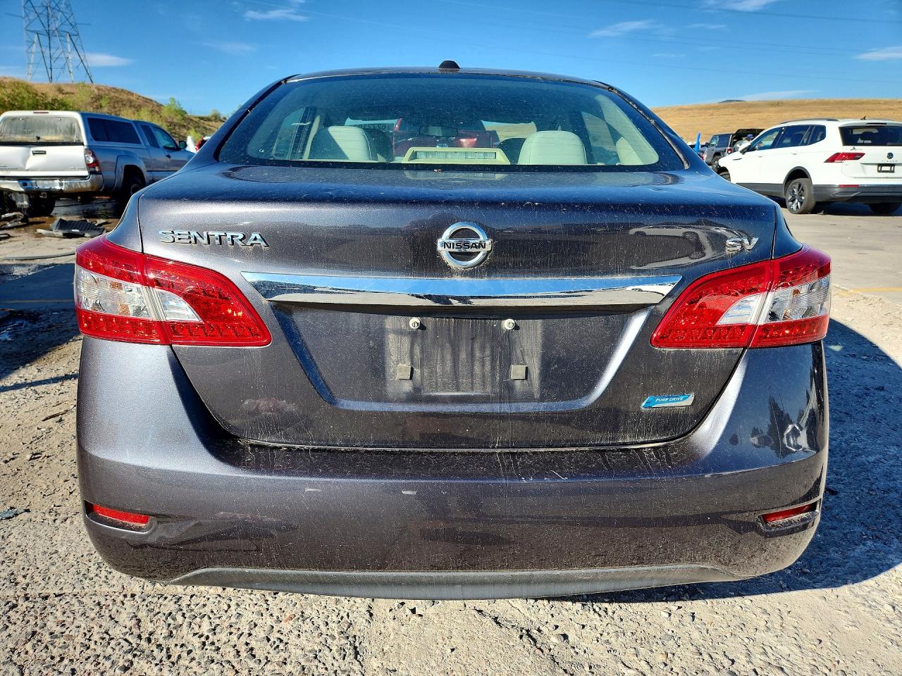 2014 Nissan Sentra Gray vin: 3N1AB7AP5EY284258