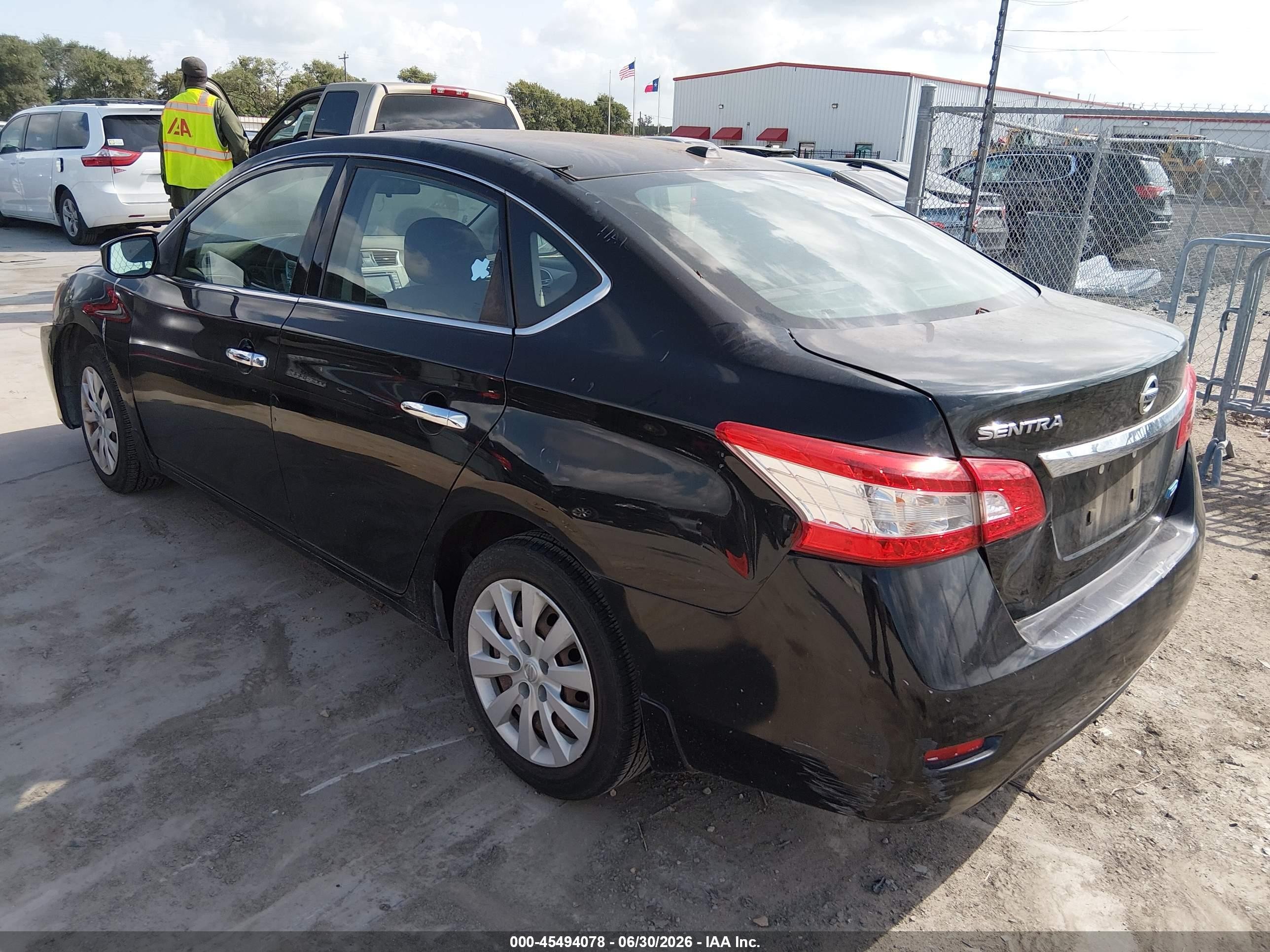 2014 Nissan Sentra Sv Black vin: 3N1AB7AP5EY287063