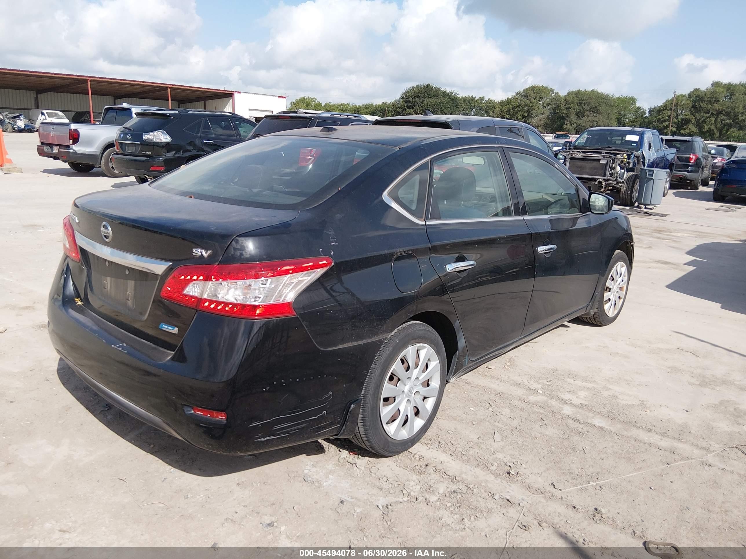 2014 Nissan Sentra Sv Black vin: 3N1AB7AP5EY287063