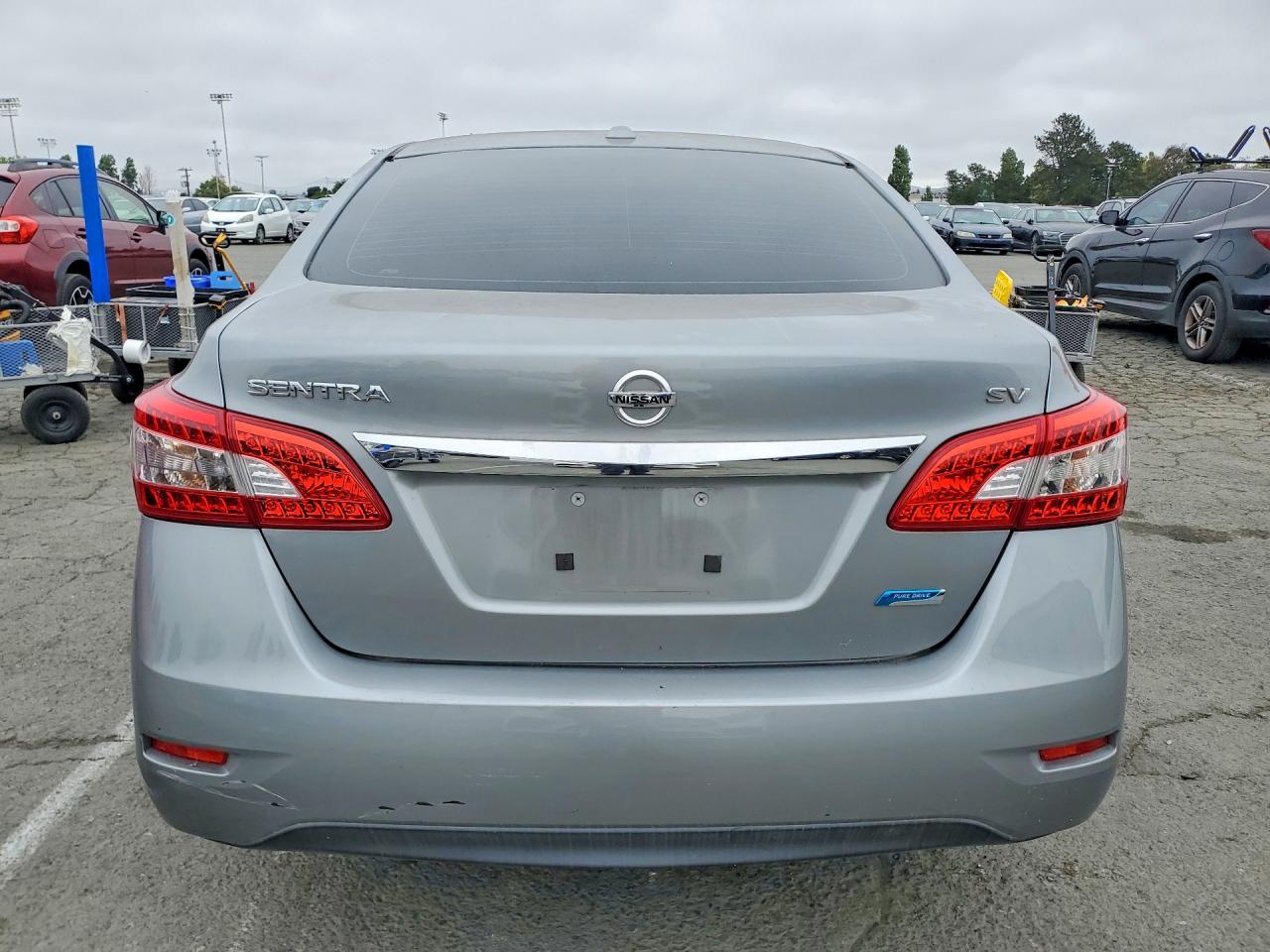 2014 Nissan Sentra Sv Gray vin: 3N1AB7AP5EY291274