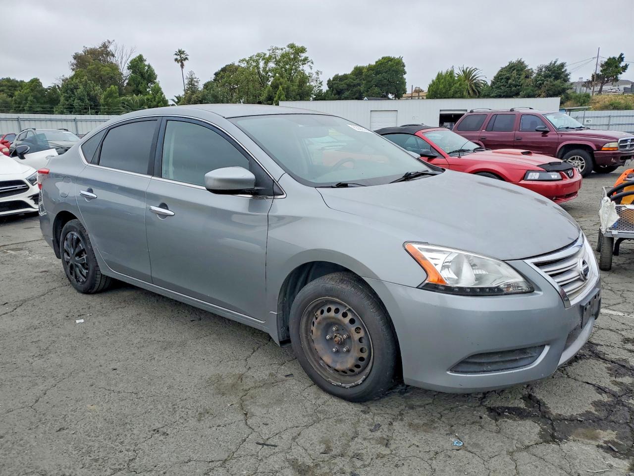 2014 Nissan Sentra Sv Gray vin: 3N1AB7AP5EY291274