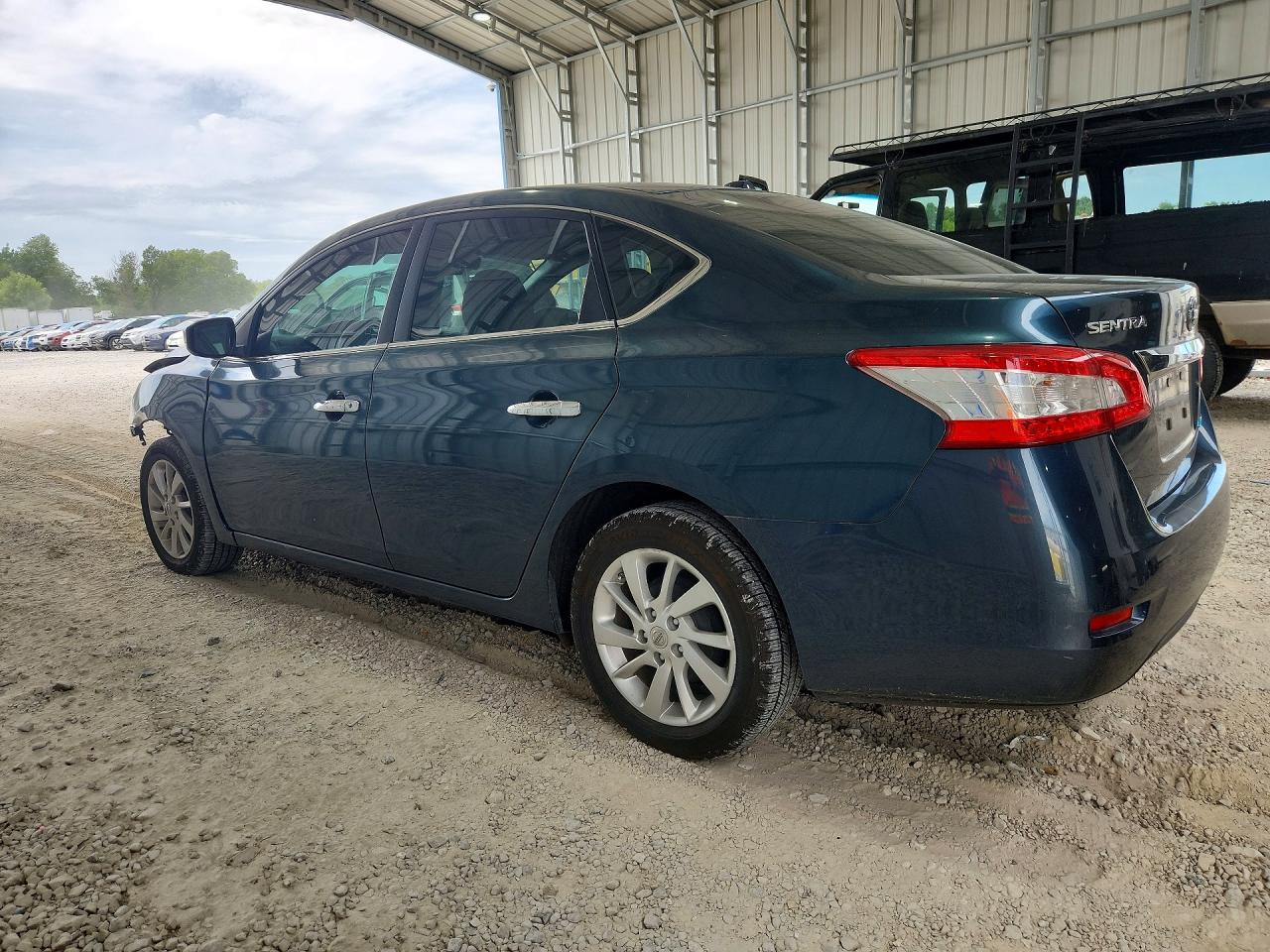 2014 Nissan Sentra Sv Blue vin: 3N1AB7AP5EY294434