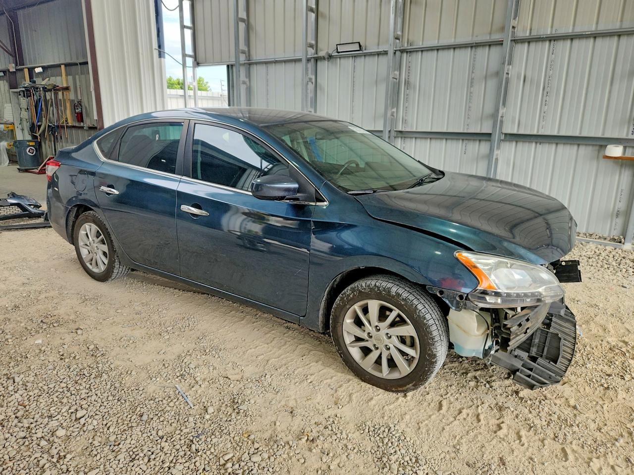 2014 Nissan Sentra Sv Blue vin: 3N1AB7AP5EY294434