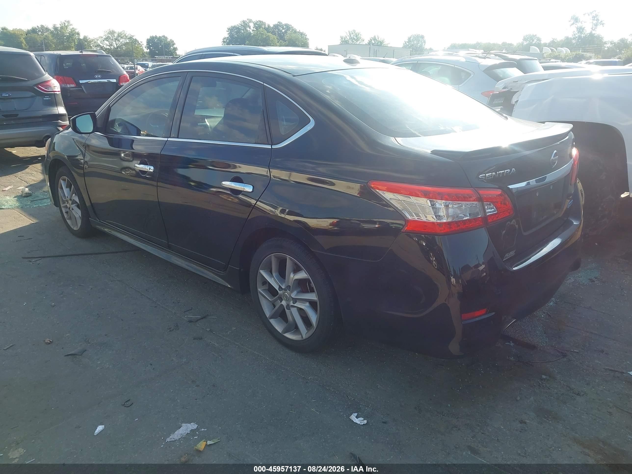 2014 Nissan Sentra Sr Black vin: 3N1AB7AP5EY296619
