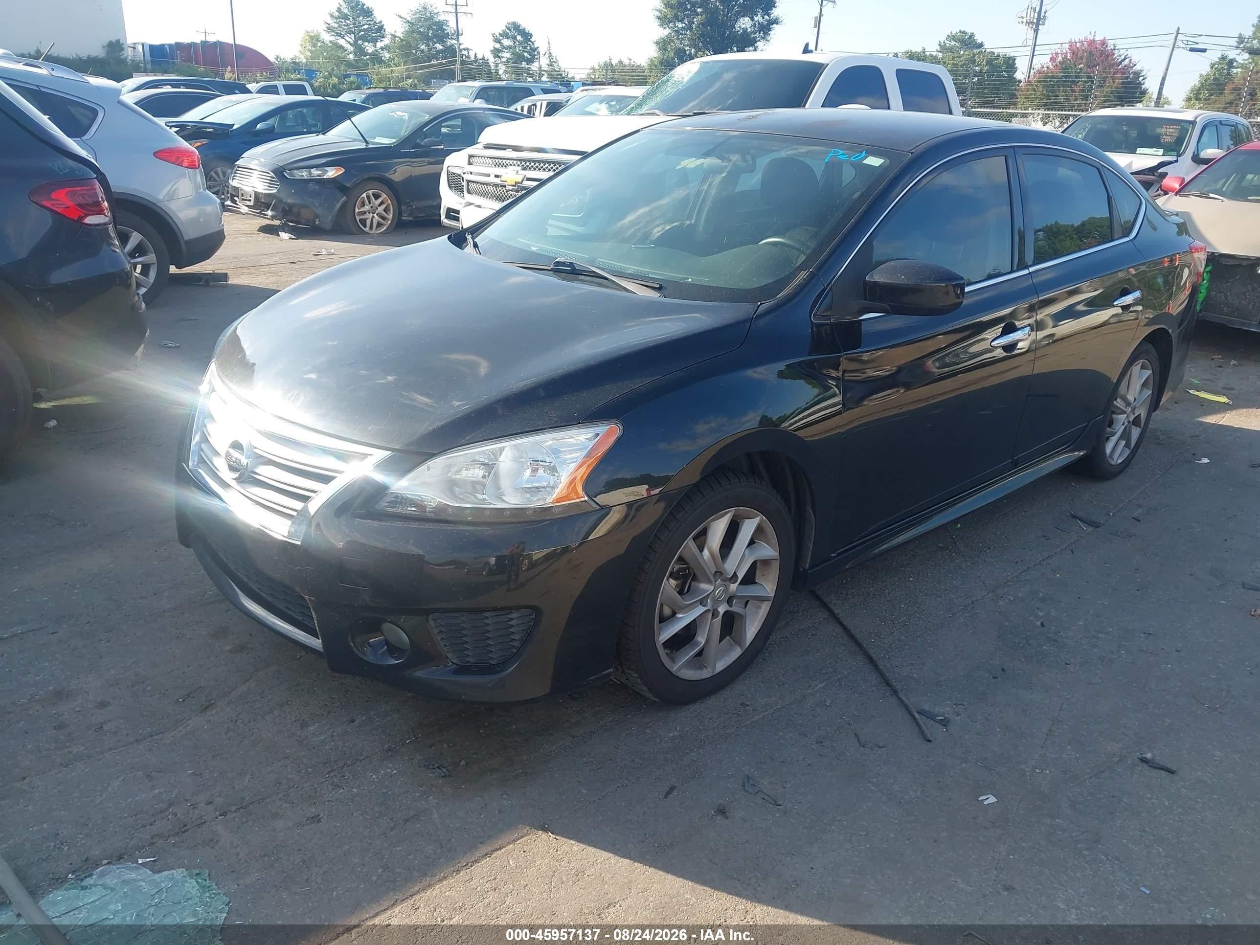 2014 Nissan Sentra Sr Black vin: 3N1AB7AP5EY296619