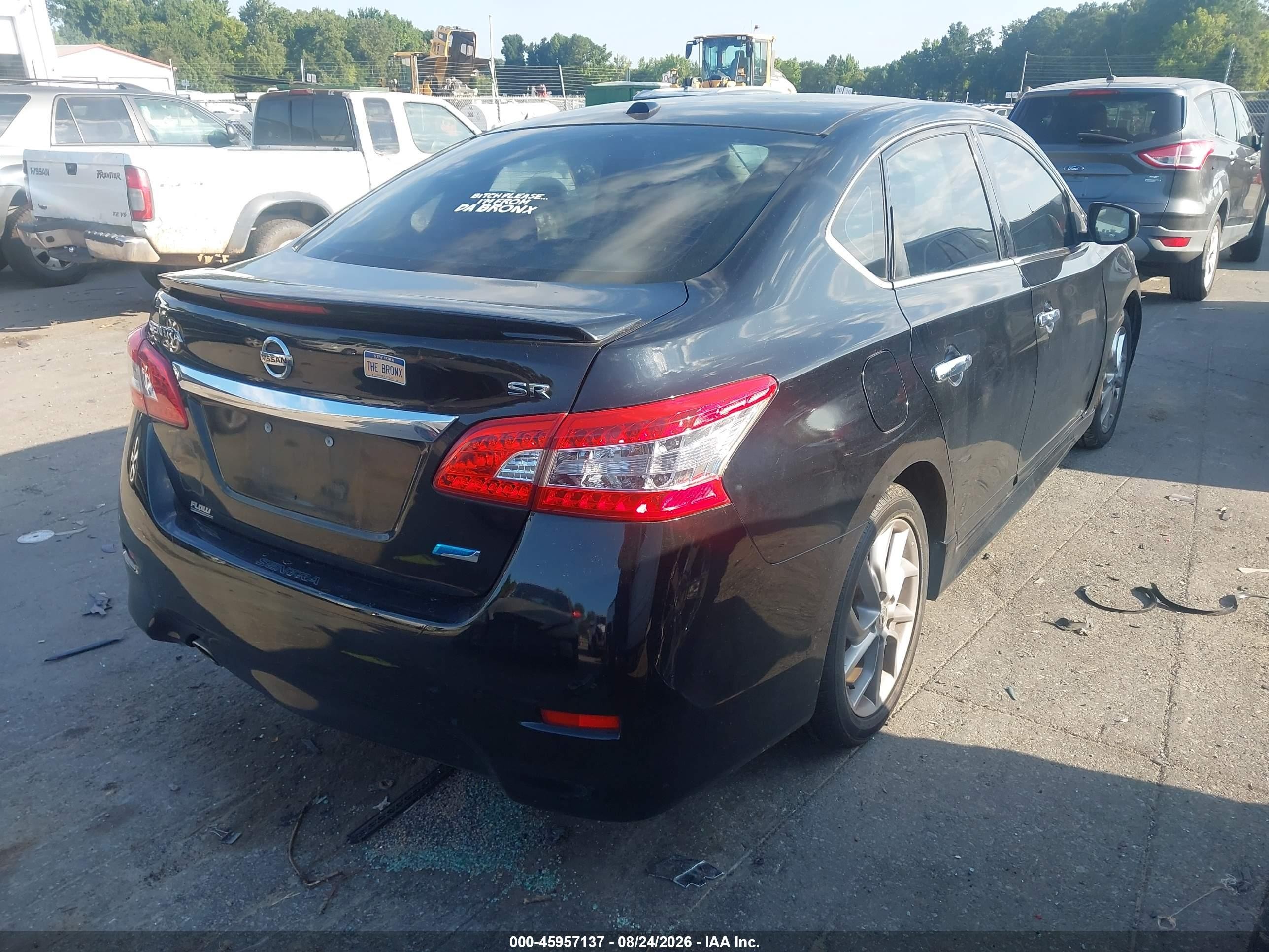 2014 Nissan Sentra Sr Black vin: 3N1AB7AP5EY296619