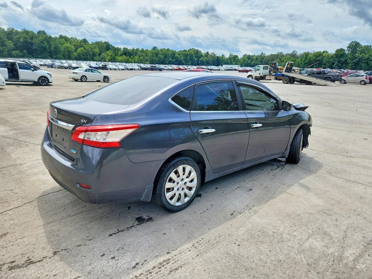 2014 Nissan Sentra Sv Серый vin: 3N1AB7AP5EY299973