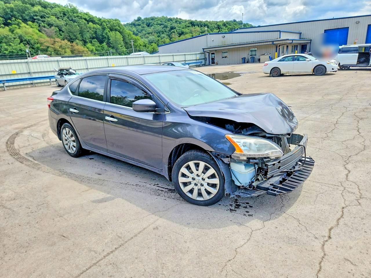 2014 Nissan Sentra Sv Серый vin: 3N1AB7AP5EY299973