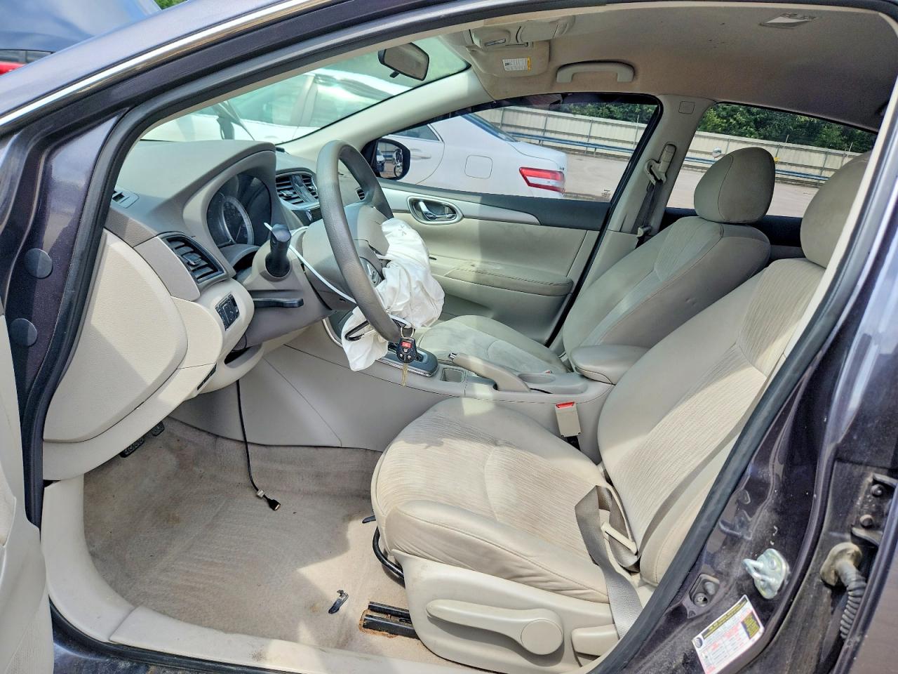 2014 Nissan Sentra Sv Серый vin: 3N1AB7AP5EY299973