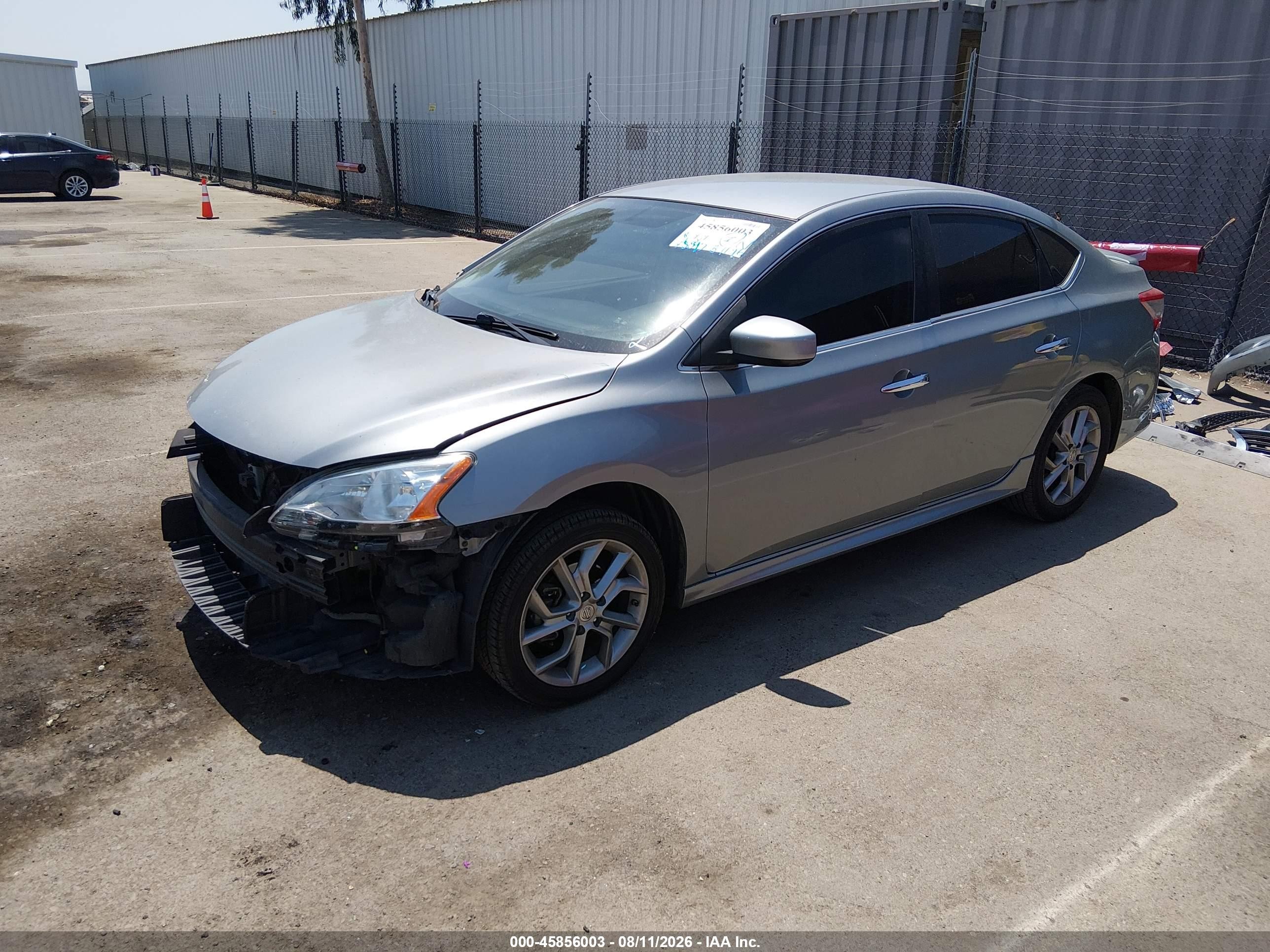 2014 Nissan Sentra Sr Silver vin: 3N1AB7AP5EY304640