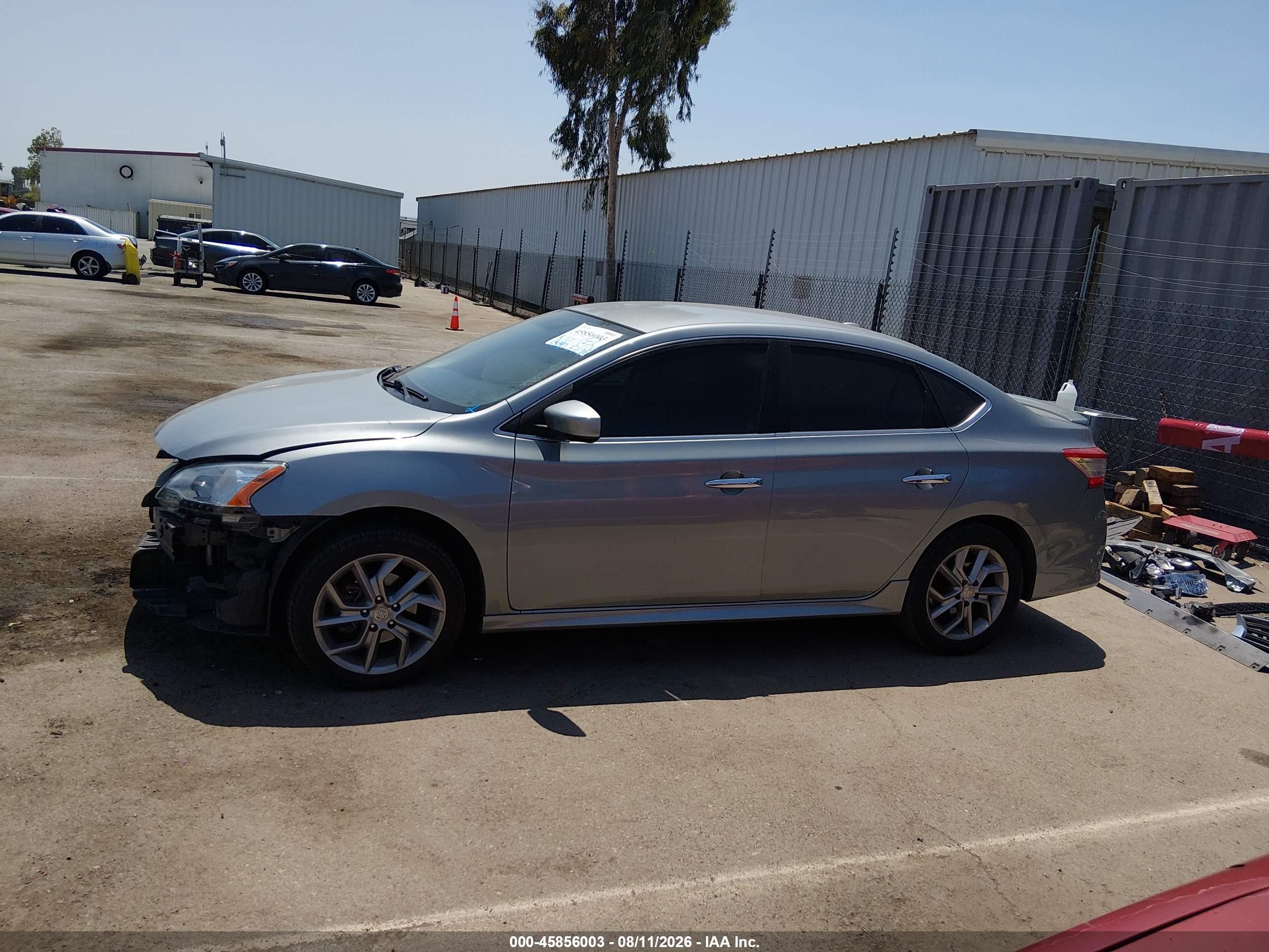 2014 Nissan Sentra Sr Silver vin: 3N1AB7AP5EY304640