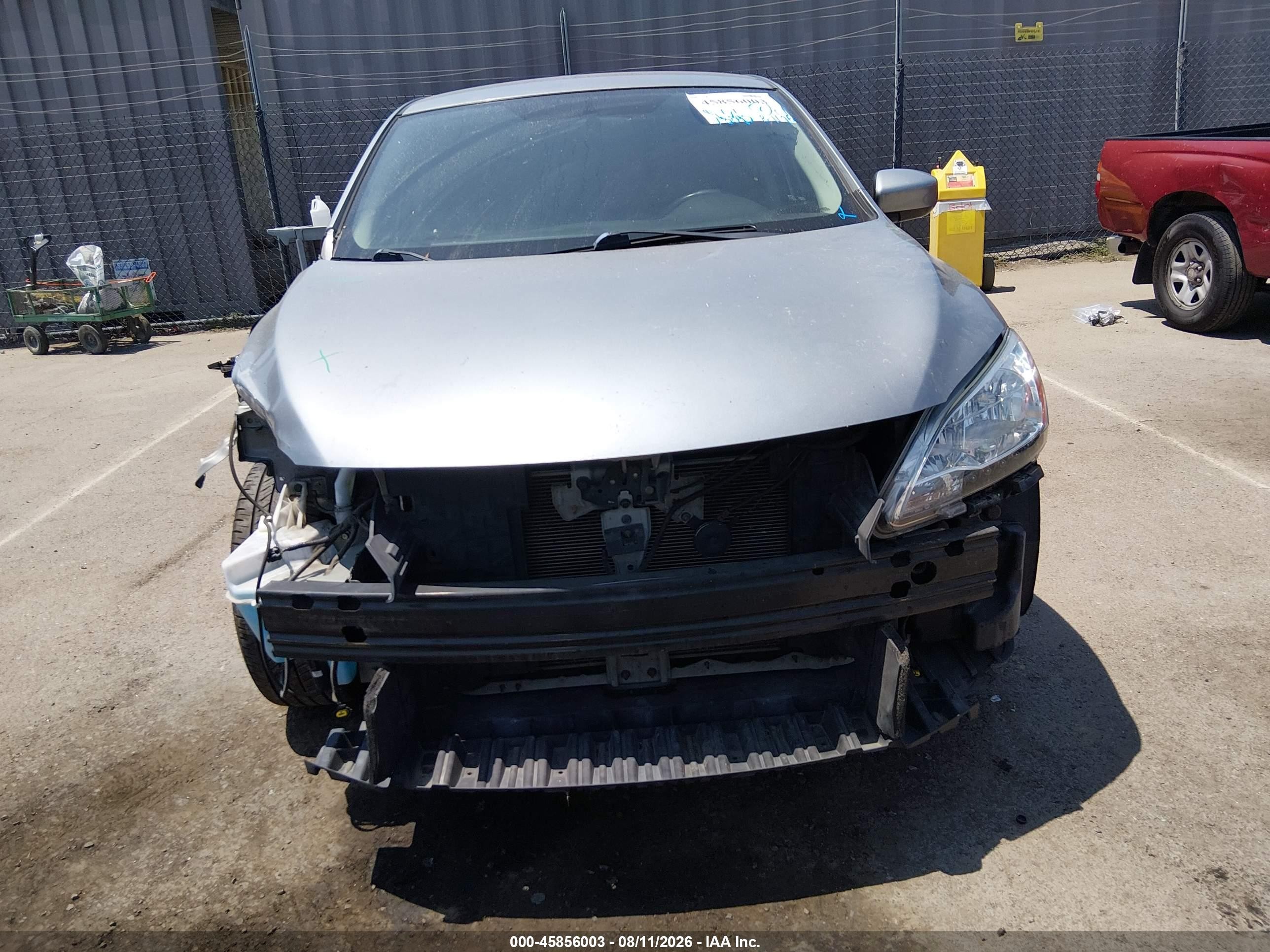 2014 Nissan Sentra Sr Silver vin: 3N1AB7AP5EY304640
