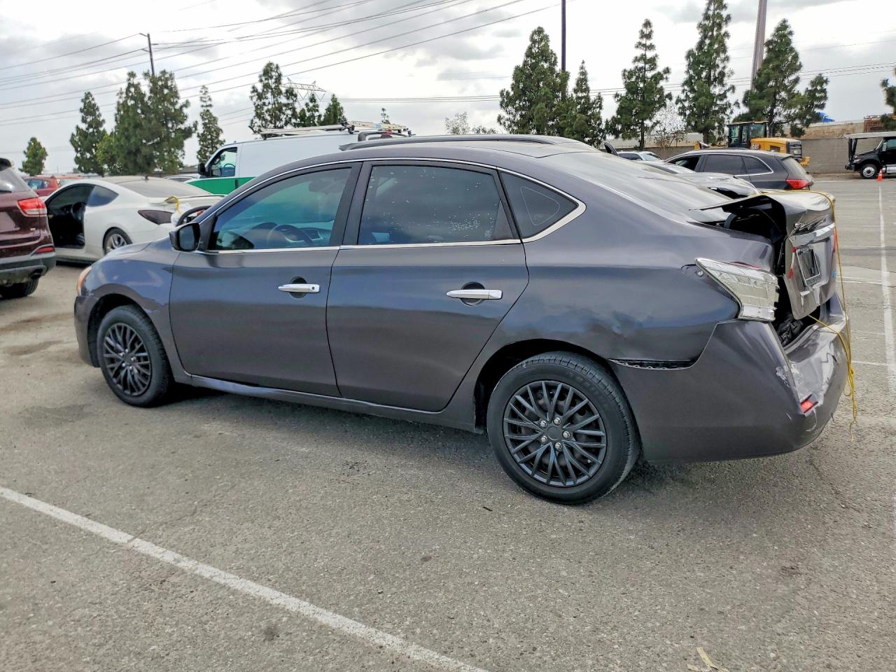 2014 Nissan Sentra S Gray vin: 3N1AB7AP5EY305173