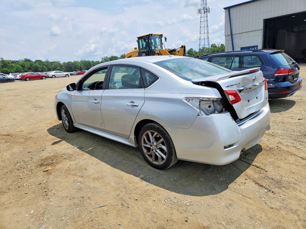 2014 Nissan Sentra Sr Silver vin: 3N1AB7AP5EY306730