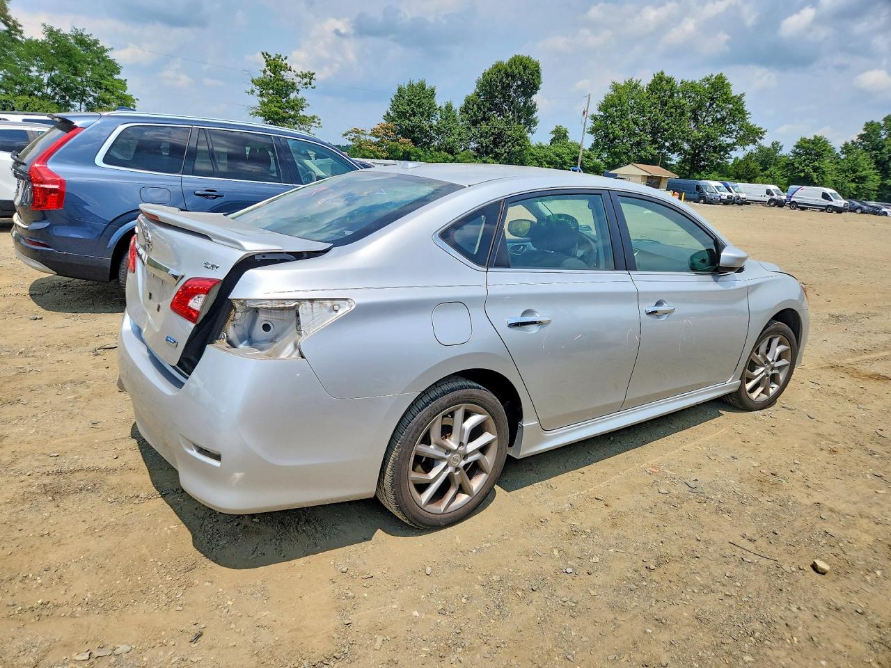 2014 Nissan Sentra Sr Silver vin: 3N1AB7AP5EY306730
