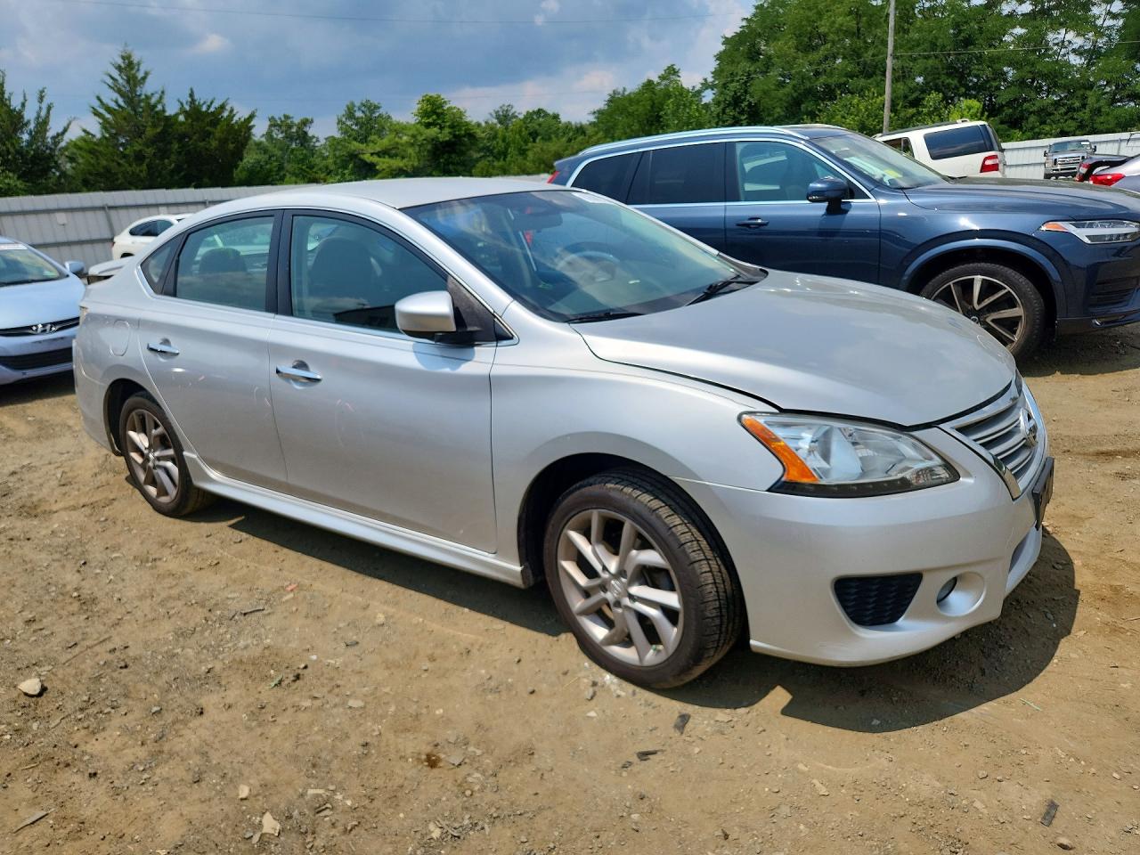 2014 Nissan Sentra Sr Silver vin: 3N1AB7AP5EY306730