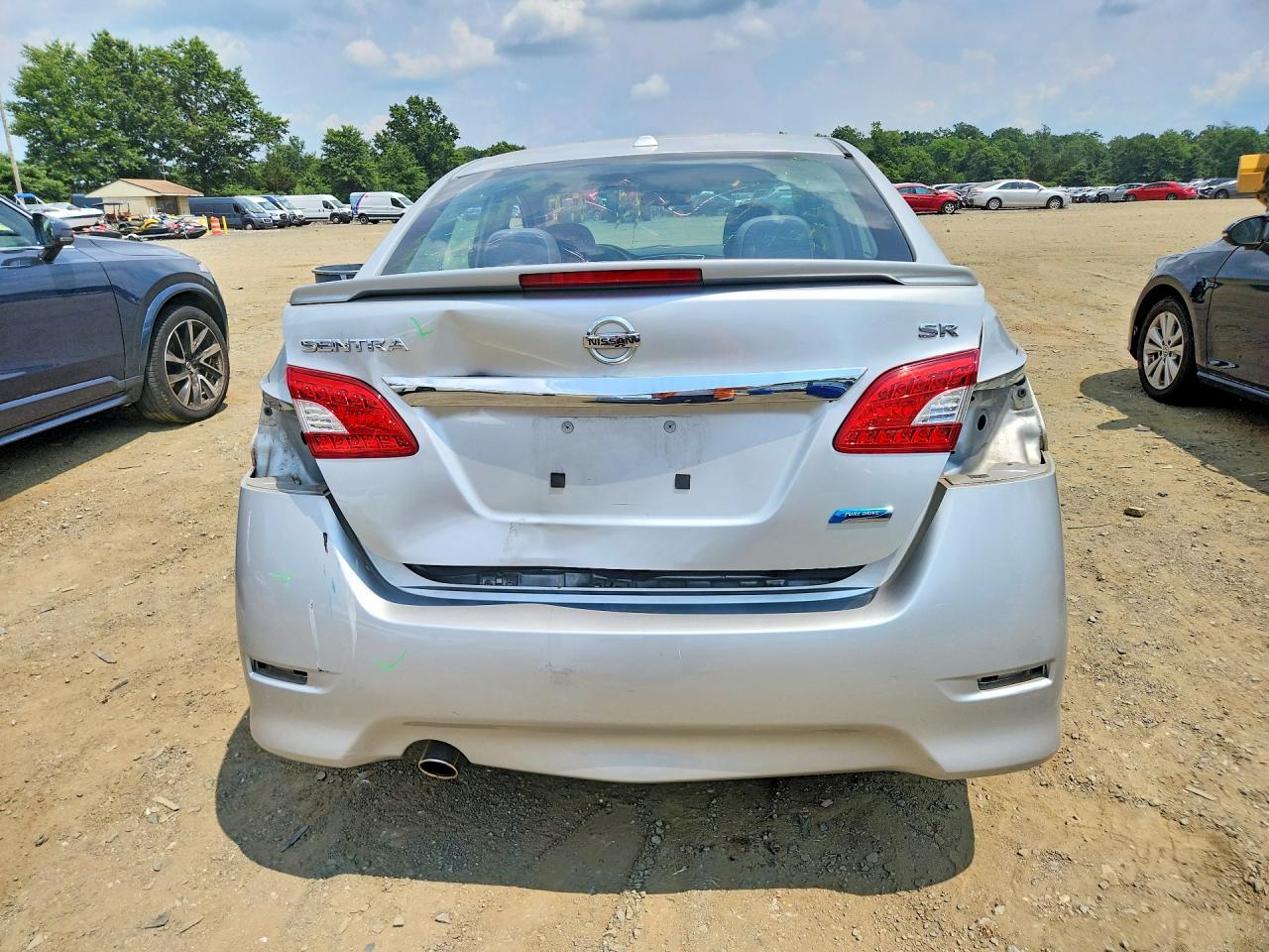 2014 Nissan Sentra Sr Silver vin: 3N1AB7AP5EY306730