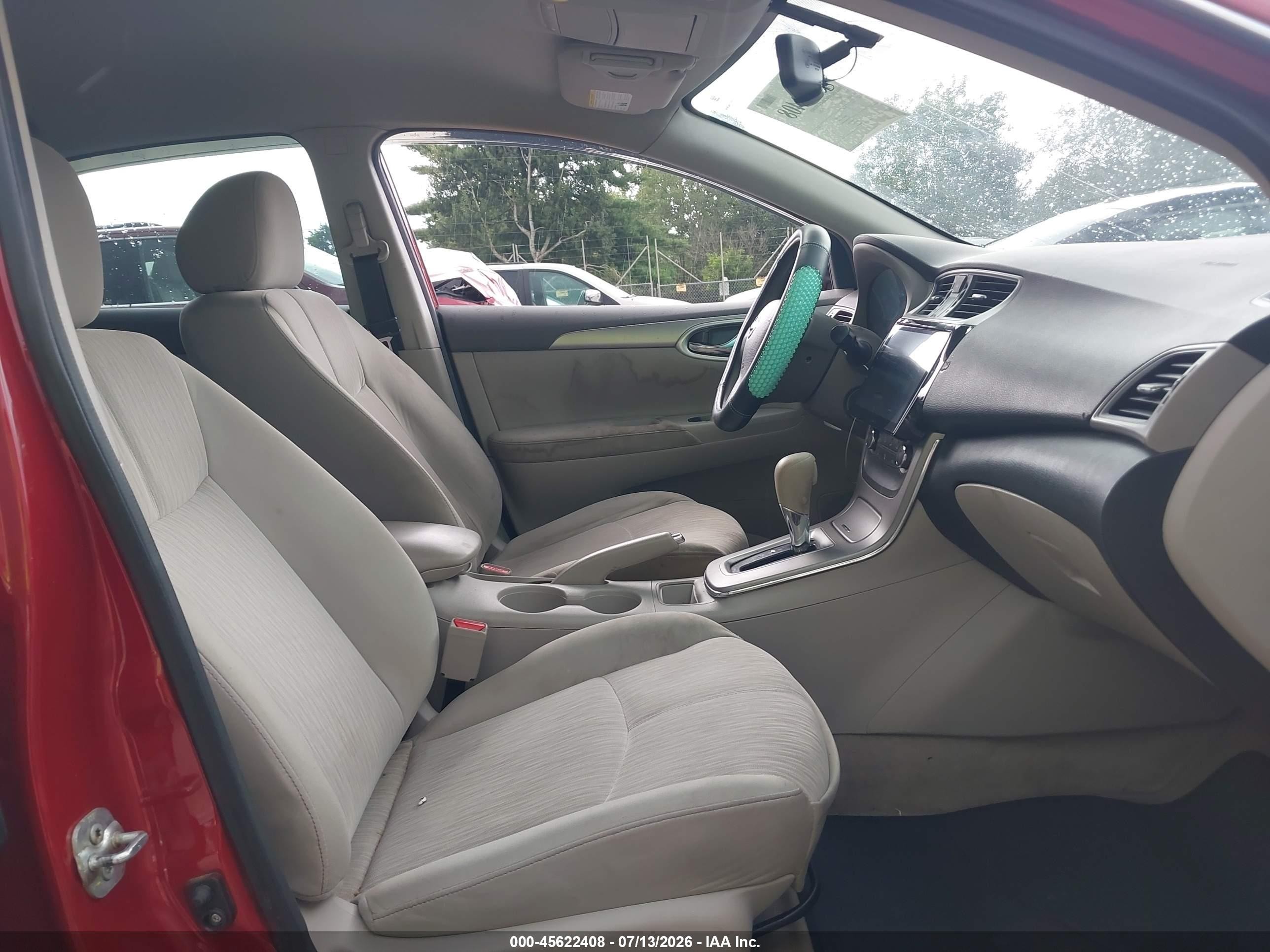 2014 Nissan Sentra Sv Red vin: 3N1AB7AP5EY307151