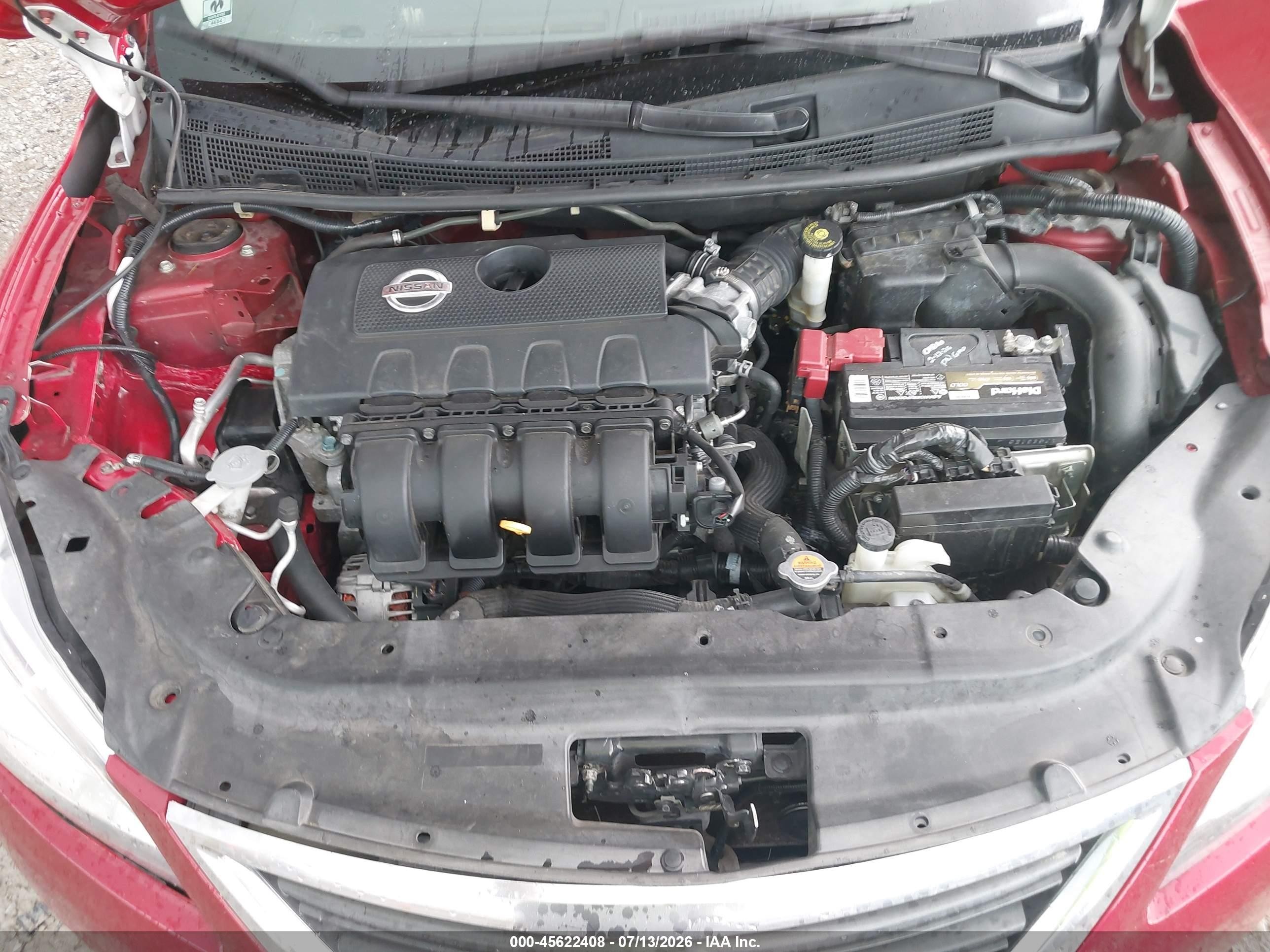 2014 Nissan Sentra Sv Red vin: 3N1AB7AP5EY307151