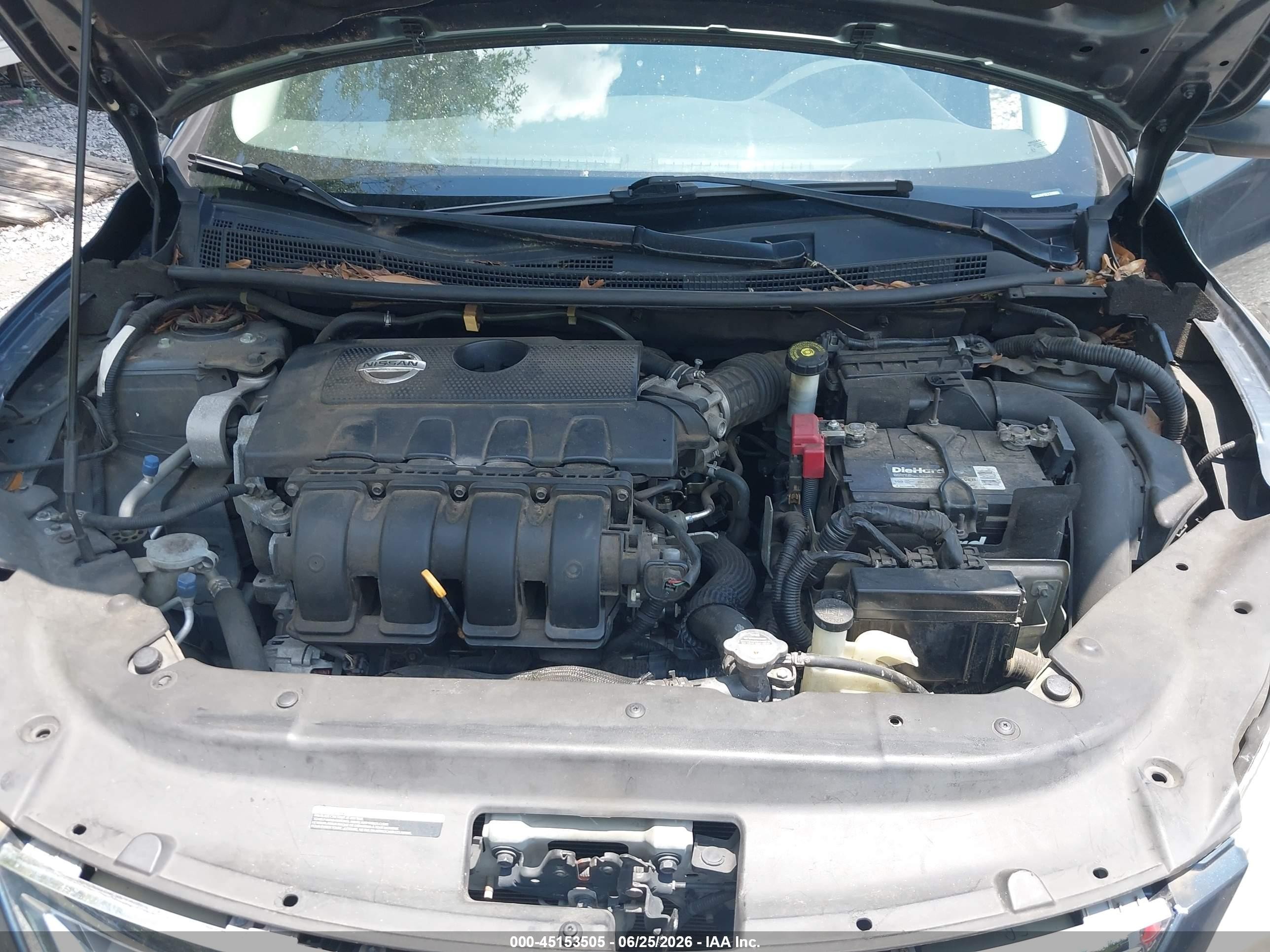 2014 Nissan Sentra Sv Blue vin: 3N1AB7AP5EY310955