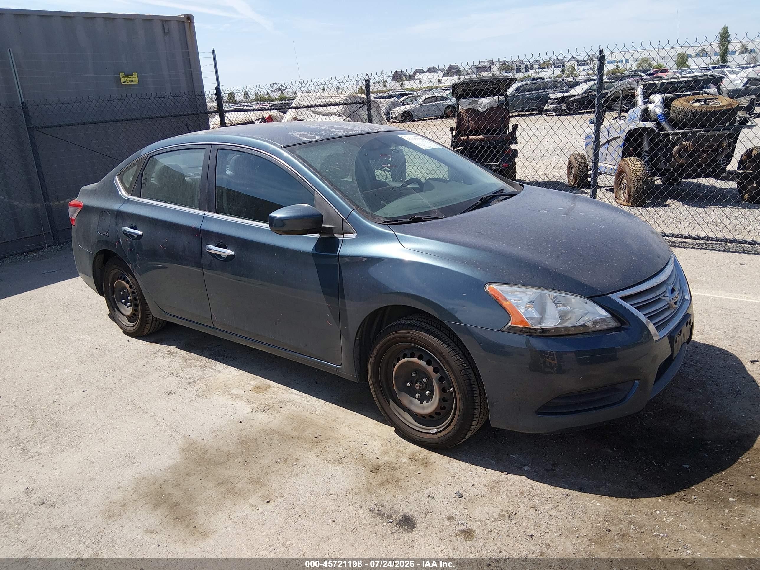 2014 Nissan Sentra Sv Green vin: 3N1AB7AP5EY315573