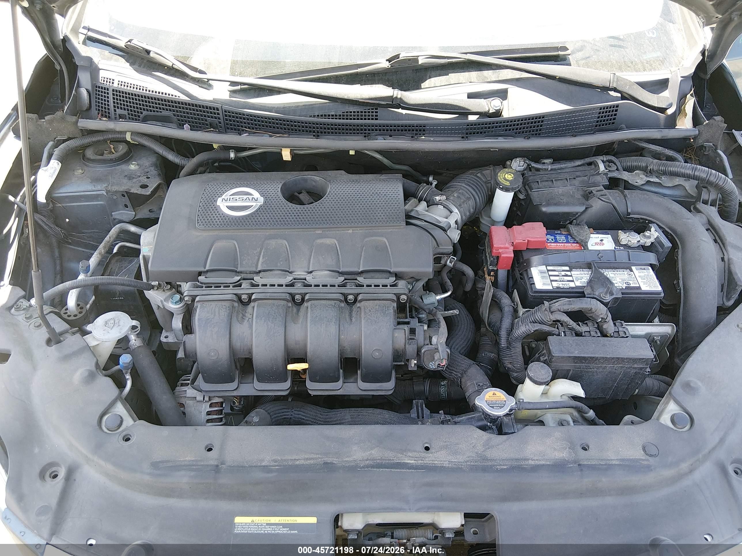 2014 Nissan Sentra Sv Green vin: 3N1AB7AP5EY315573
