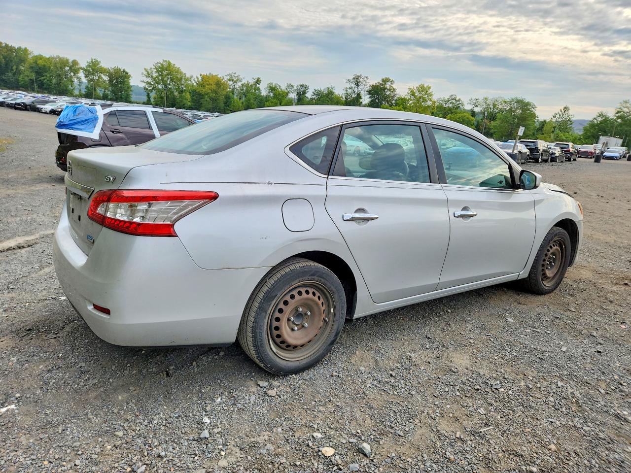 2014 Nissan Sentra Sv Silver vin: 3N1AB7AP5EY318540