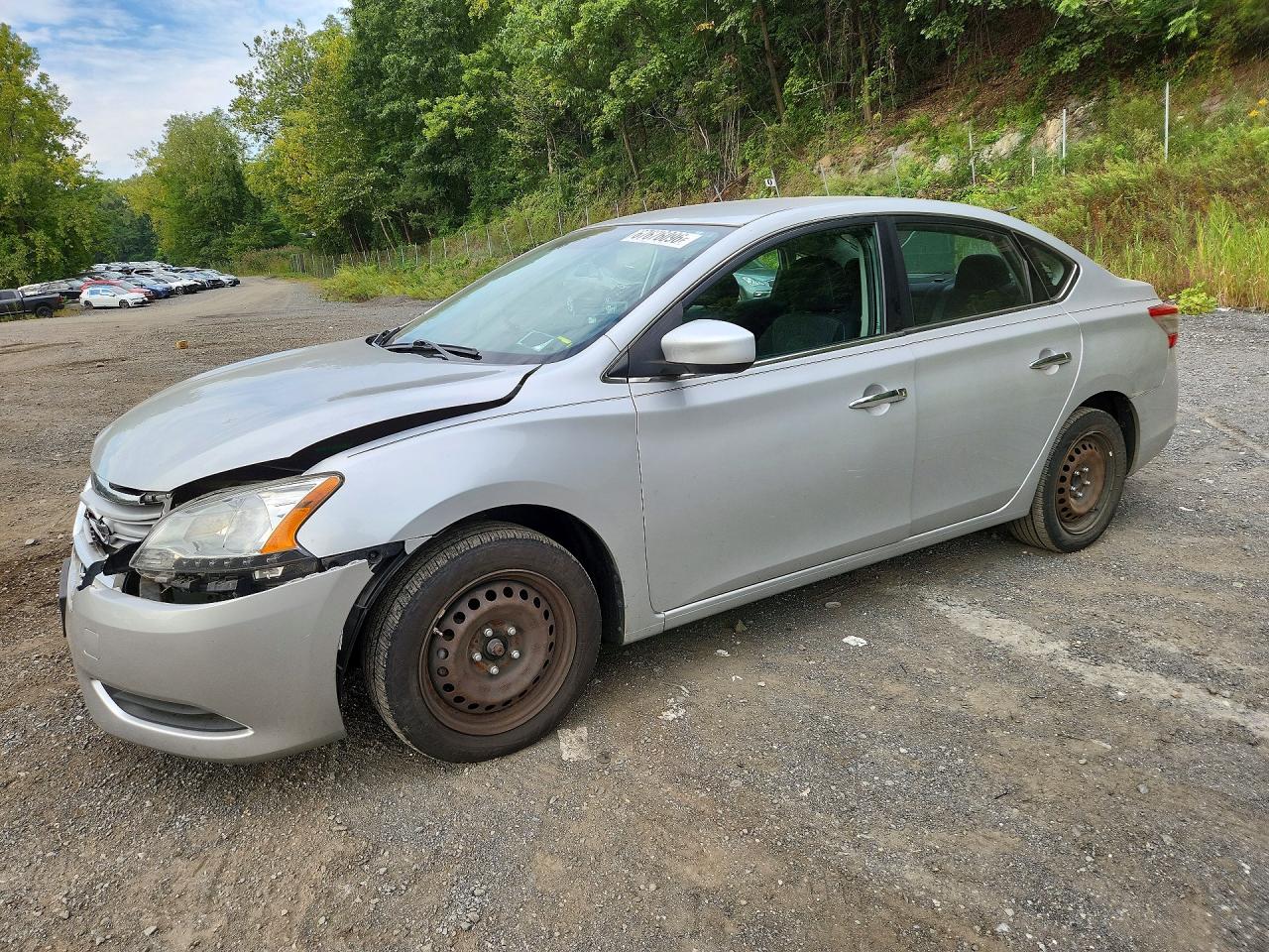 2014 Nissan Sentra Sv Silver vin: 3N1AB7AP5EY318540