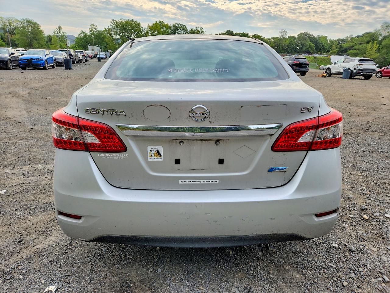 2014 Nissan Sentra Sv Silver vin: 3N1AB7AP5EY318540