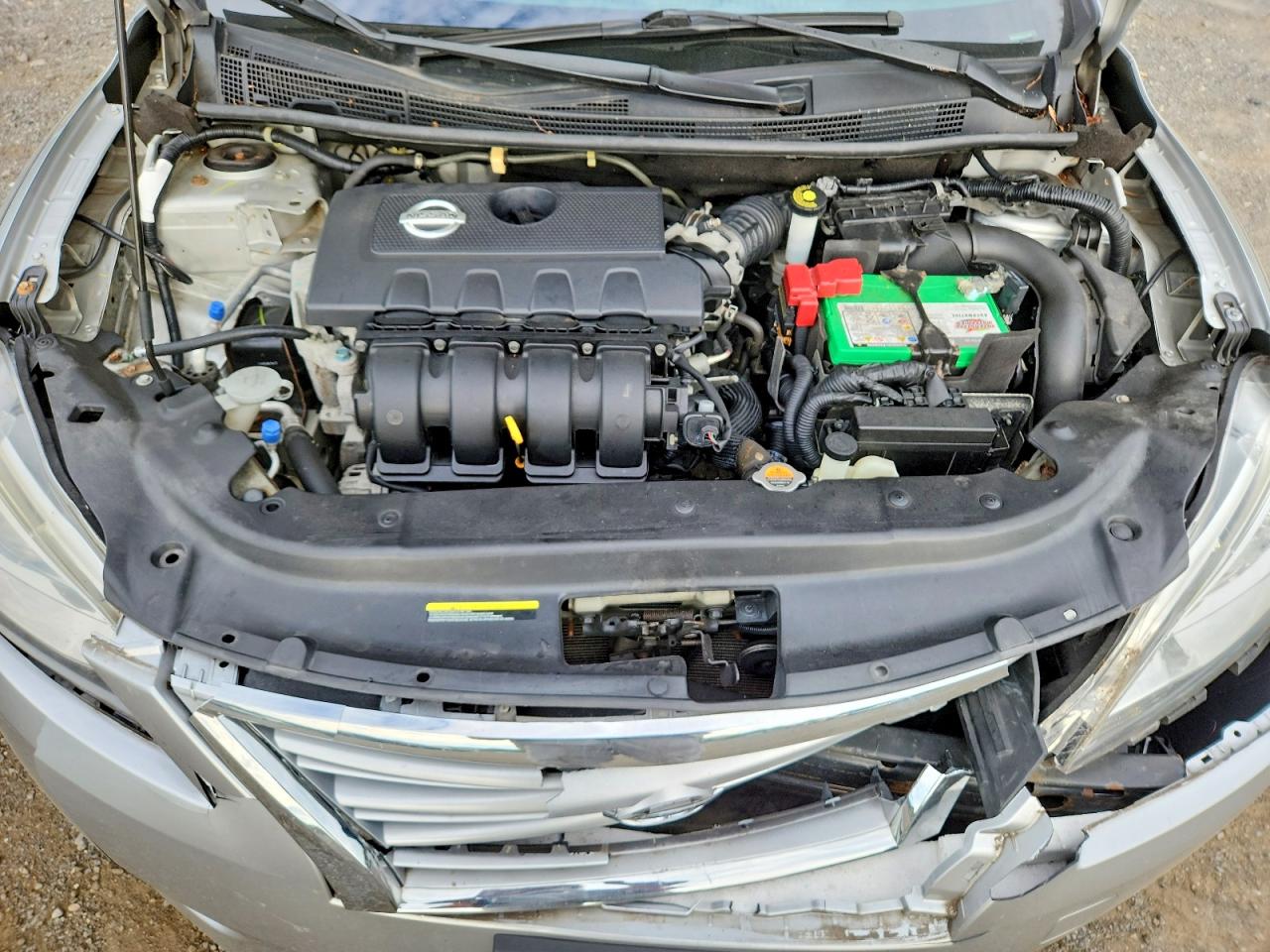 2014 Nissan Sentra Sv Silver vin: 3N1AB7AP5EY318540