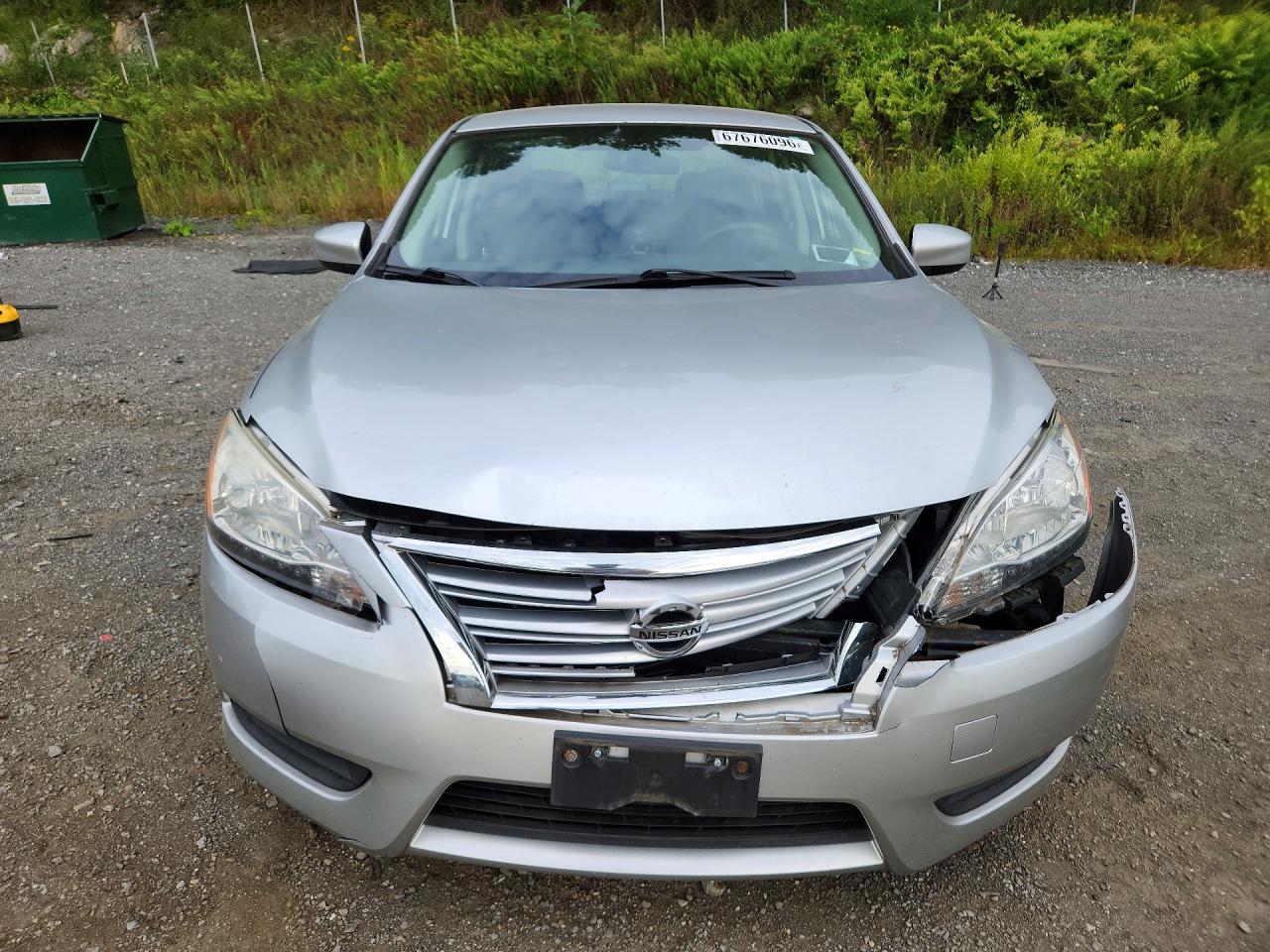 2014 Nissan Sentra Sv Silver vin: 3N1AB7AP5EY318540