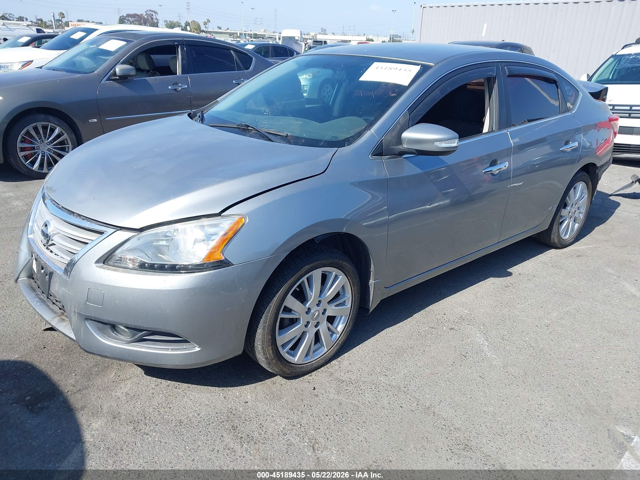 2014 Nissan Sentra Sl Gray vin: 3N1AB7AP5EY319090