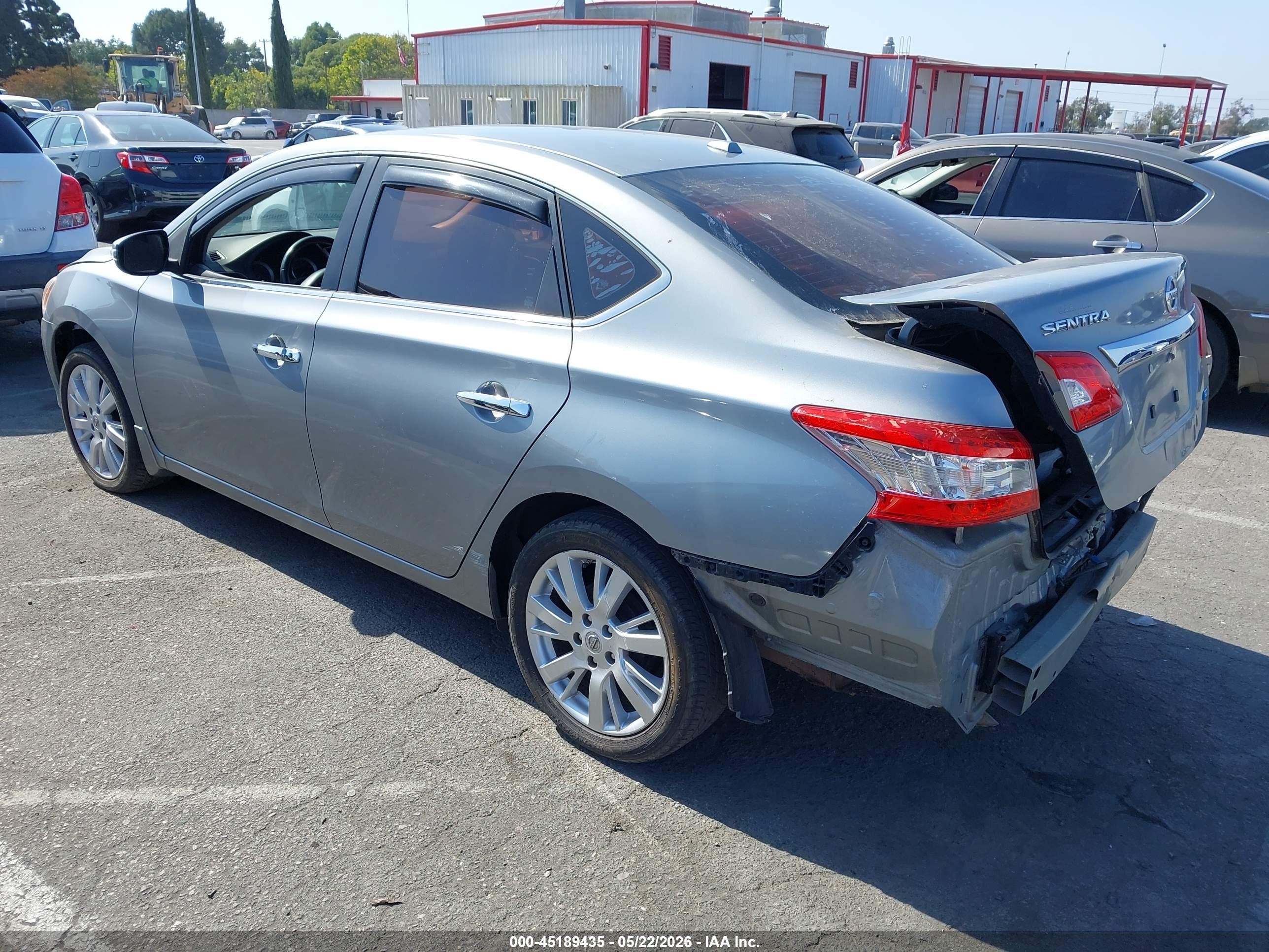 2014 Nissan Sentra Sl Gray vin: 3N1AB7AP5EY319090